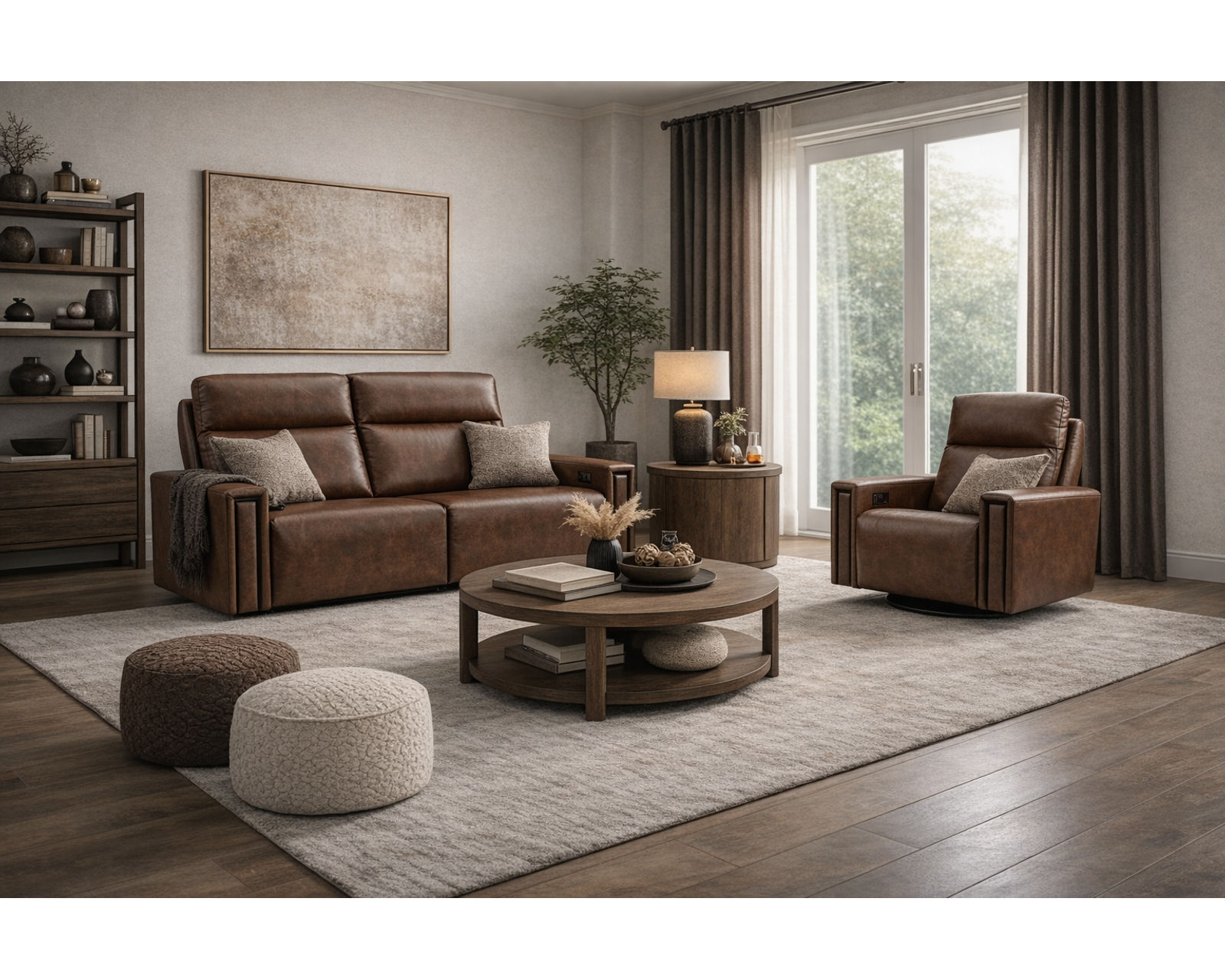 Evelyn Reclining Sofa — Available in Standard & Wide Cushions, 140+ Leather Options, and 82", 84", or 114" Widths - Crafted to Last. Designed to Impress.