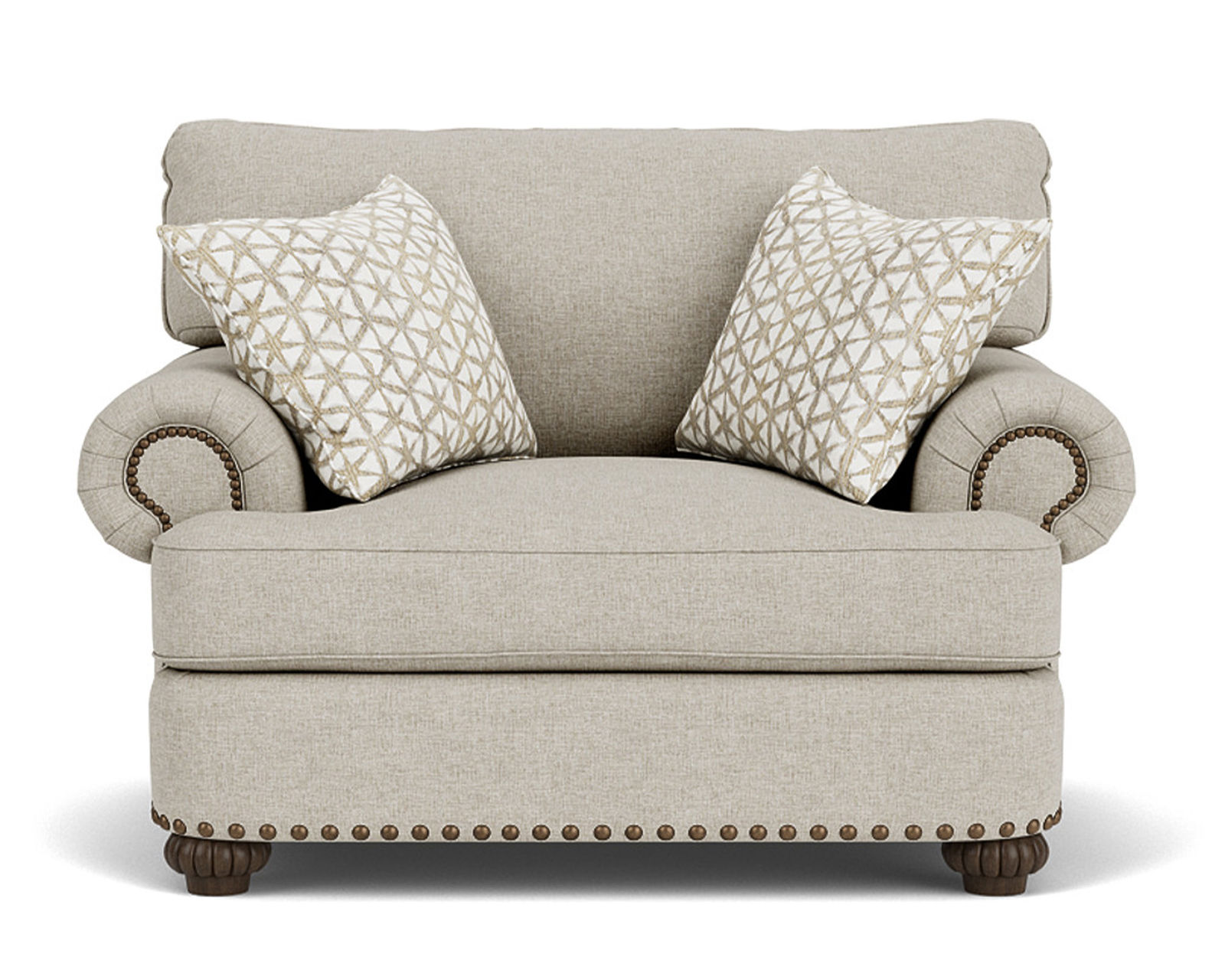 Patterson 7322 Nailhead Sofa (+100 fabrics) 96" - Patterson Nailhead Chair