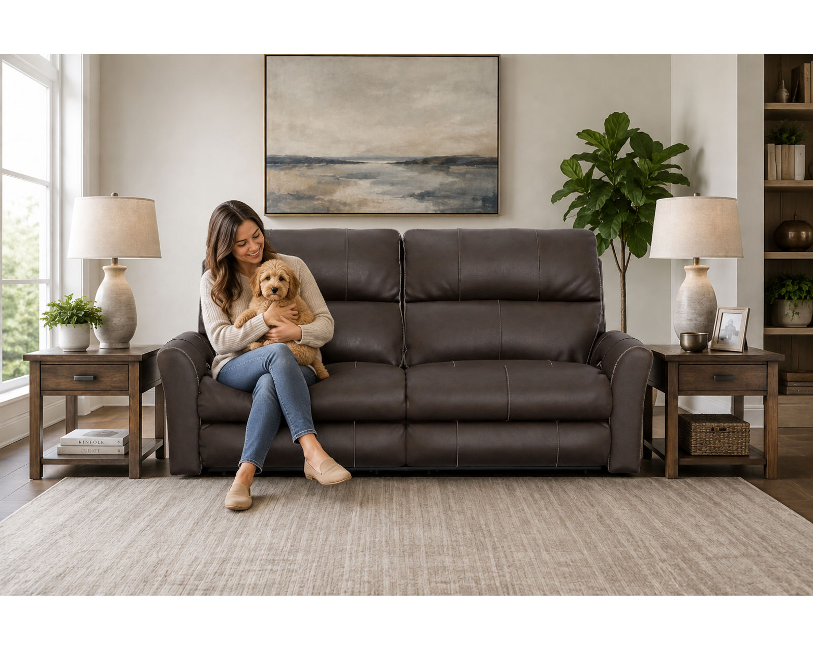 Fredda 82" Power Headrest Power Reclining Leather Sofa Lay-Flat Relaxation, Zero Gravity Comfort & Premium Italian Leather - two colors - Engineered for Relaxation. Crafted for Life.