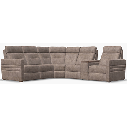 Layout E: Three Piece Reclining Sectional (2 recliners) 98" x 111"