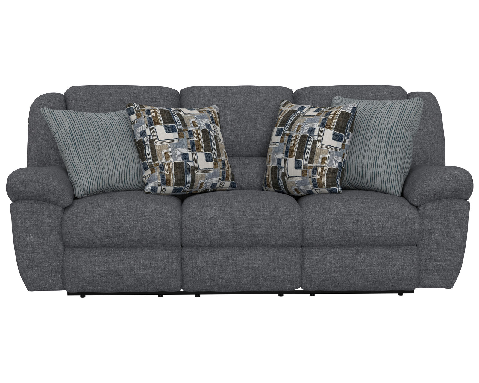 Trifecta 165 Triple Reclining Sofa with Drop Down Table (+2 colors) 90" - Trifecta 165 Triple Reclining Sofa with Drop Down Table