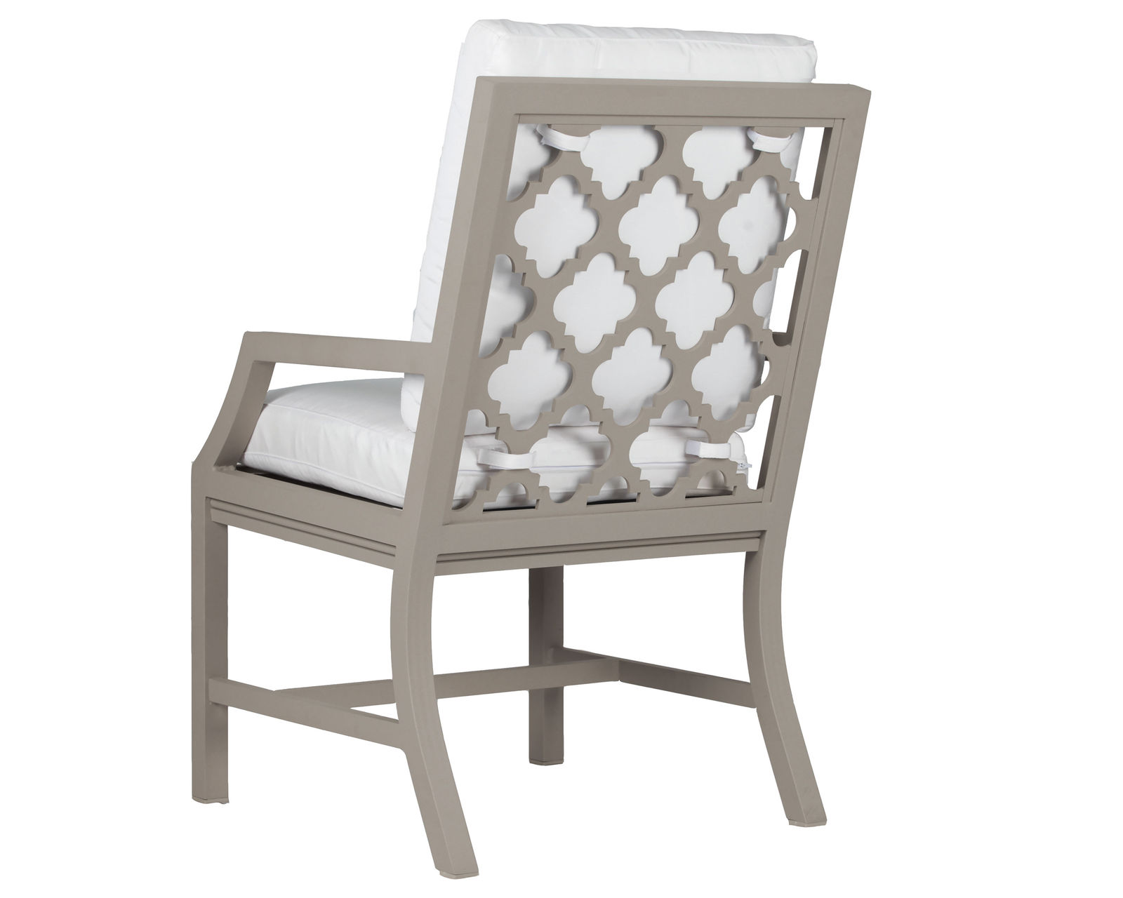 Willow Outdoor Dining Arm Chair (110 fabrics - 8 metal finishes) - Willow Outdoor Dining Arm Chair 