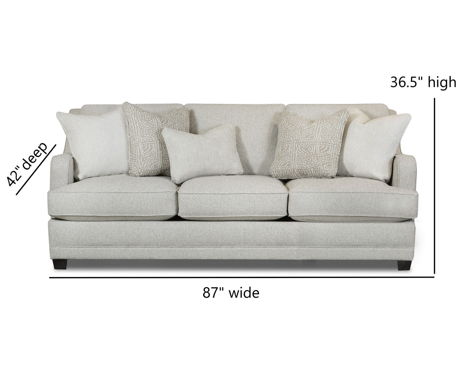 Hogan Cotton 87" Sofa 7000-00KP (includes pillows) performance fabric - Hogan Cotton 87" Sofa (includes pillows) performance fabric