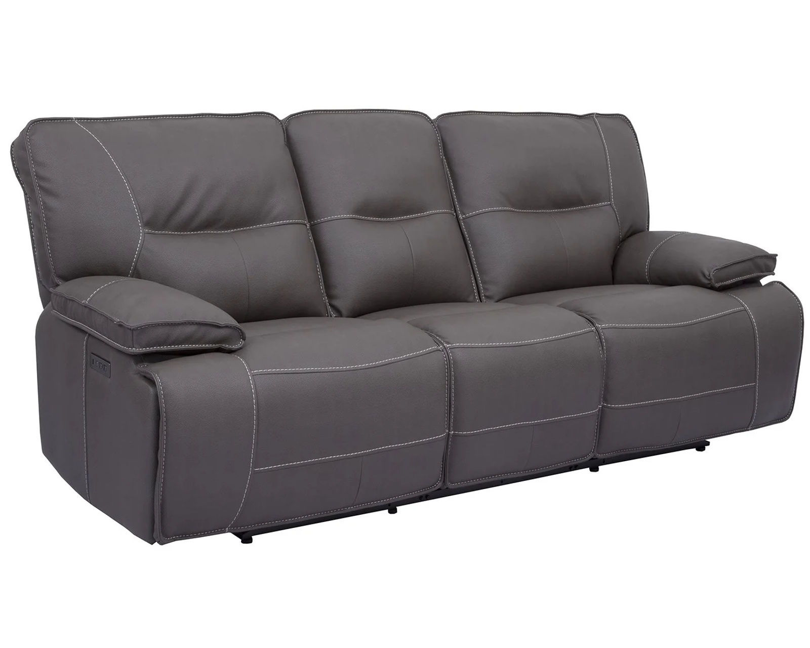 Spartacus Power Headrest Power Recliner Haze (Leather like fabric) In stock - Fast shipping - Spartacus Haze Power Headrest Power Reclining Sofa (Loveseat available)