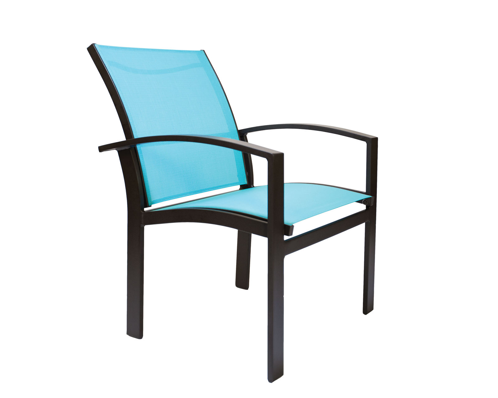 Capstone Swivel Dining Chair (24 fabrics - 8 metal finishes) - Capstone Sling Dining Arm Chair