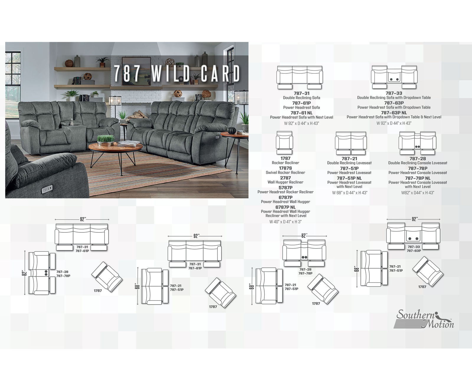 Wild Card 92" Reclining Sofa (+150 fabrics and leathers) - Wild Card Pieces Available