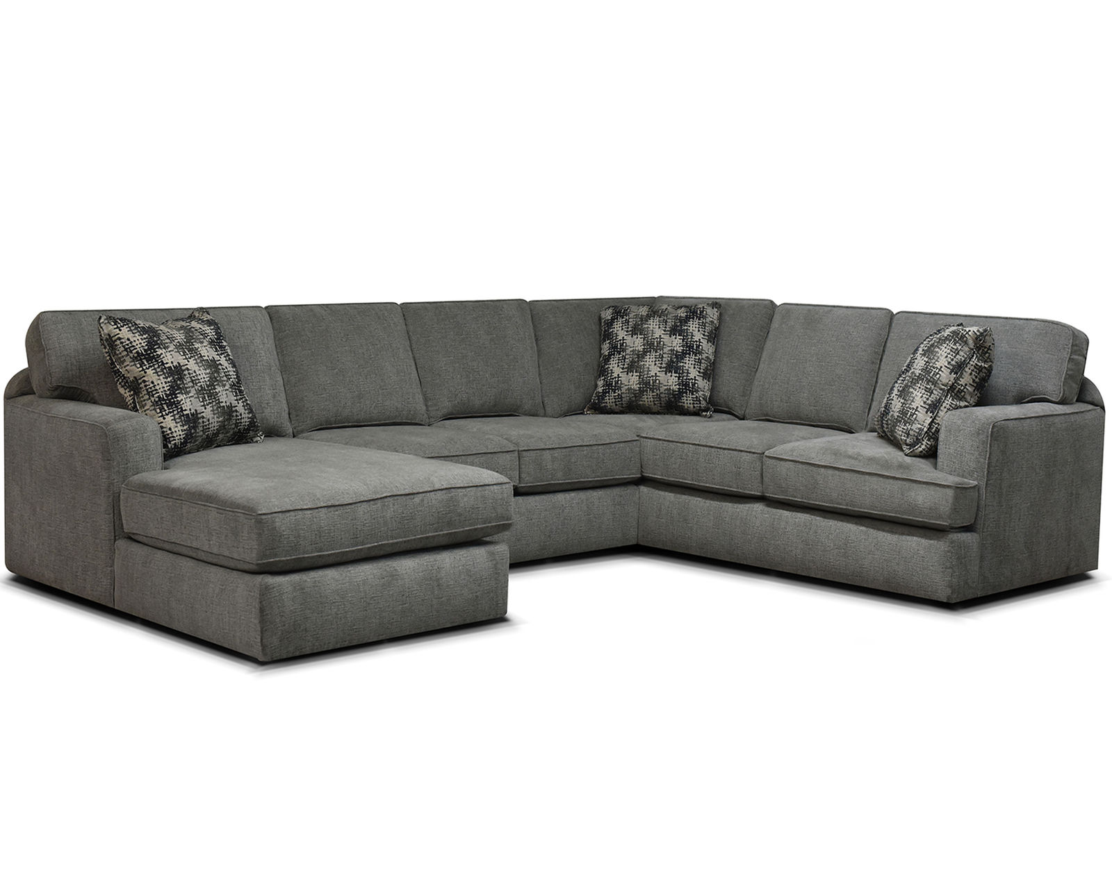 Rouse Stationary Sectional  (+101 Standard and Performance Fabrics) - Layout G: Three Piece Sectional 68" x 131" x 101"