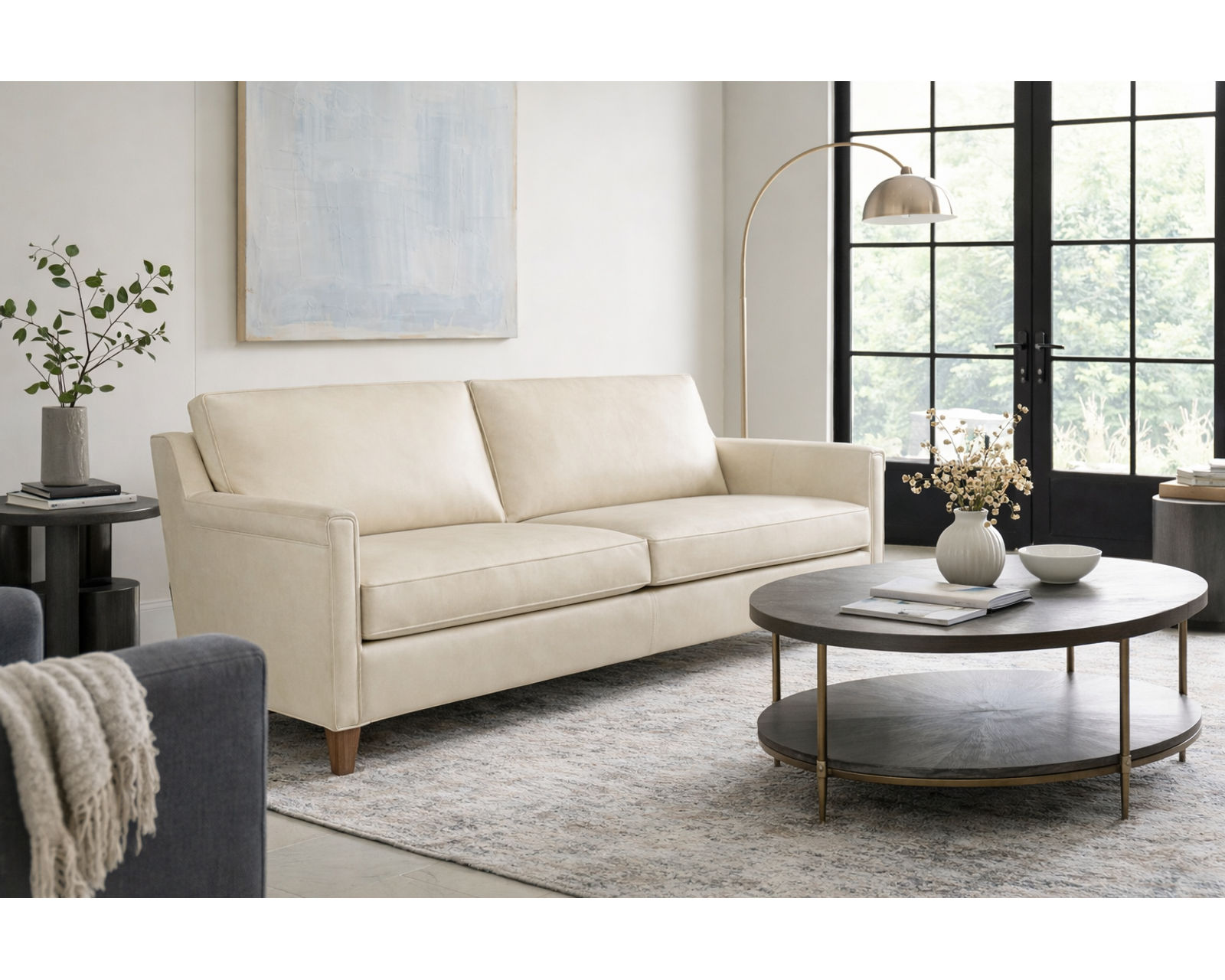 Bradington Young Madison 770 Sofa (12 leathers) 8-Way Hand Tie - Madison Stationary 80" Sofa 8-Way Tie (2 cushion)