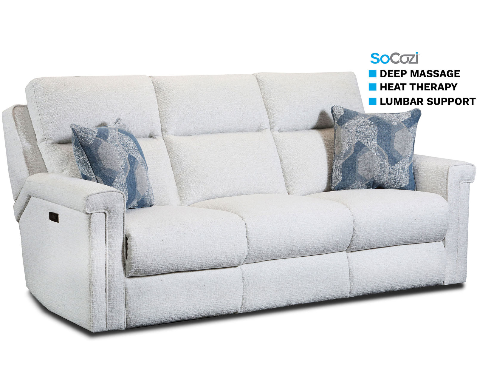Lexington 374 Dual Power Zero Gravity Reclining Sofa with SoCozi™ Massage & Heat (+100 fabrics and leathers)