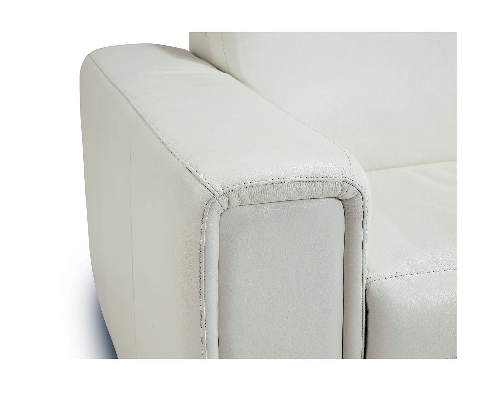 Titan 44004 Power Headrest Power Reclining Sectional (+100 leathers) - Arm Detail
