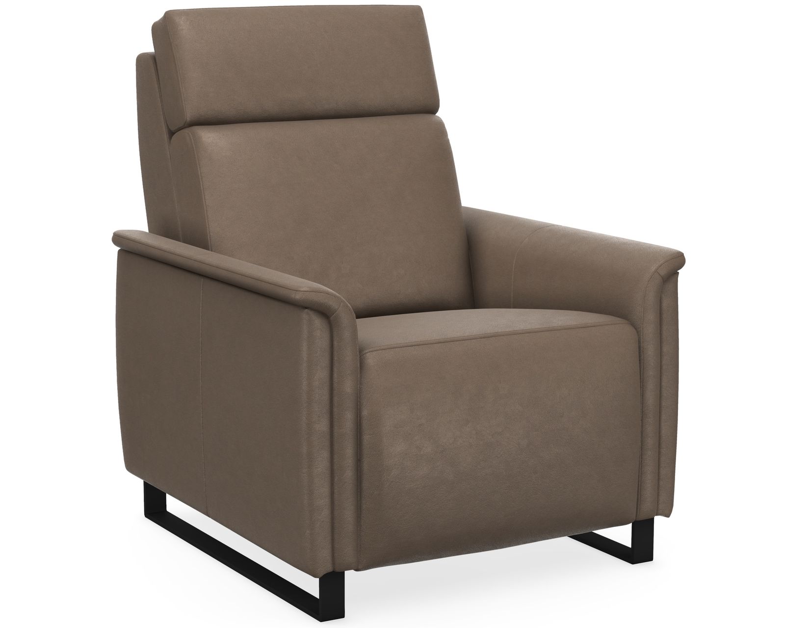 Felix Dual Power Reclining Sofa — Available in Standard & Wide Cushions, 140+ Leather Options, and 76", 80", or 108" Widths - Felix Power Headrest Power Recliner