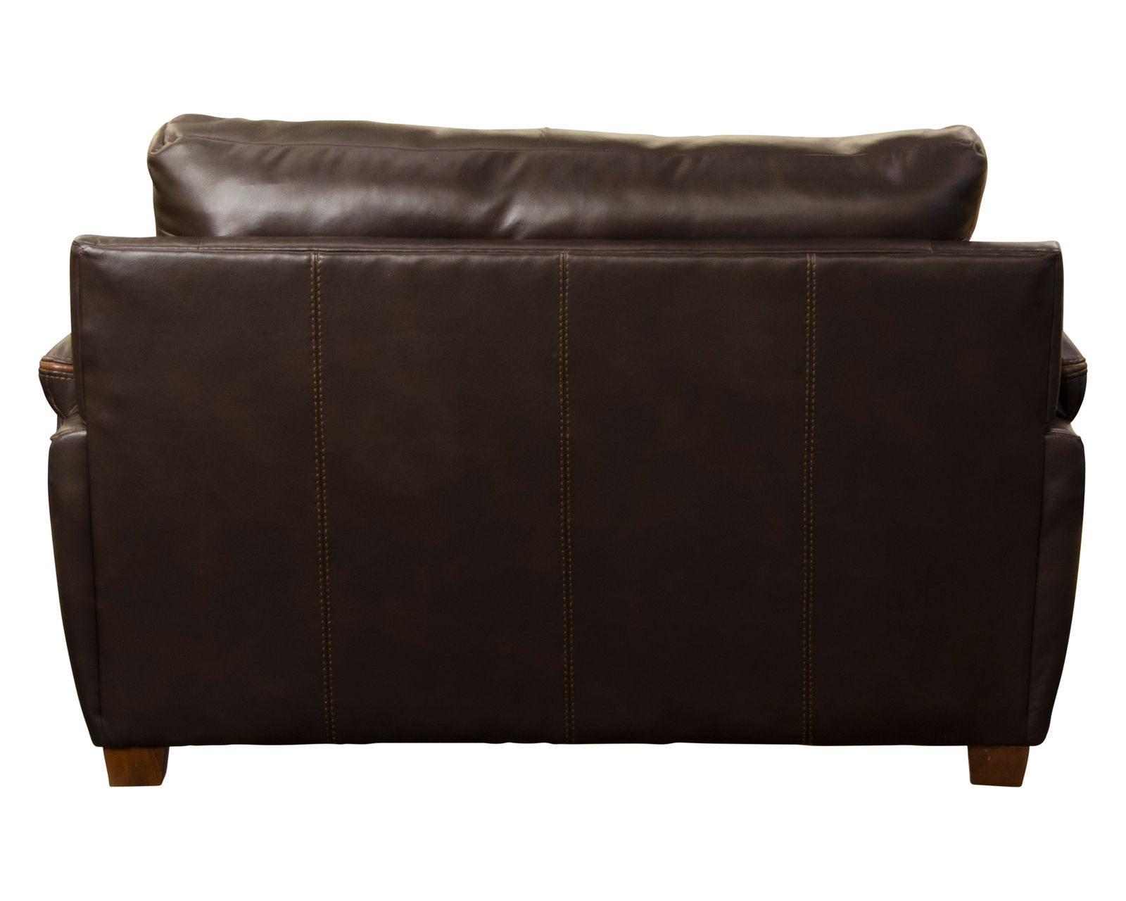 Hudson 97" Faux Leather Sofa (Includes Pillows) - 2 Colors