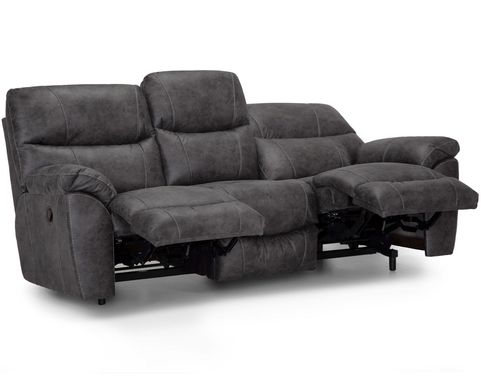 Cabot 707 Reclining Sofa (87") leather like fabric - Take an Extra 25% Off this Reclining Sofa in  Color Charcoal