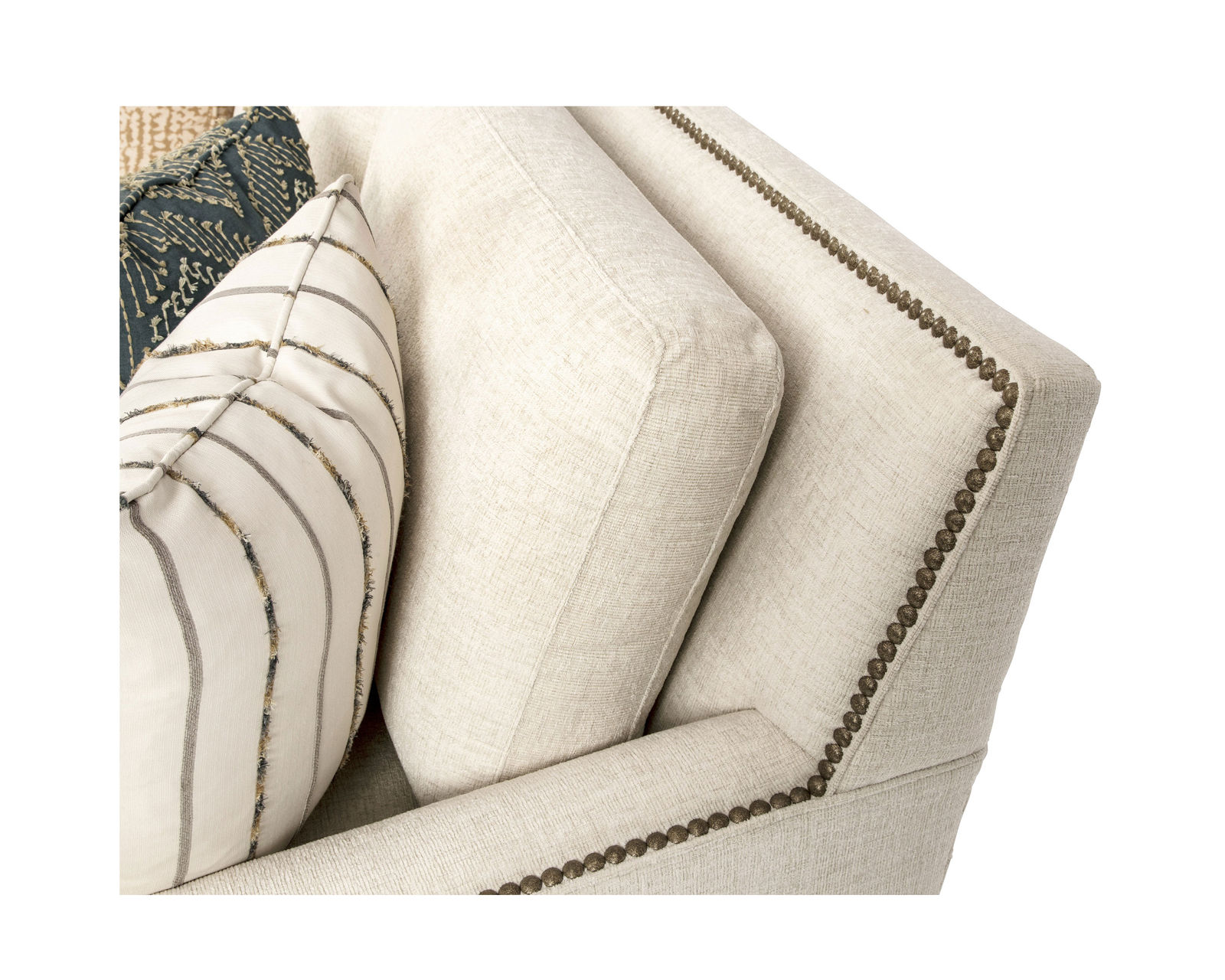Manchester 90" Sofa (Performance fabrics) 7903 - Four Nail Head colors available