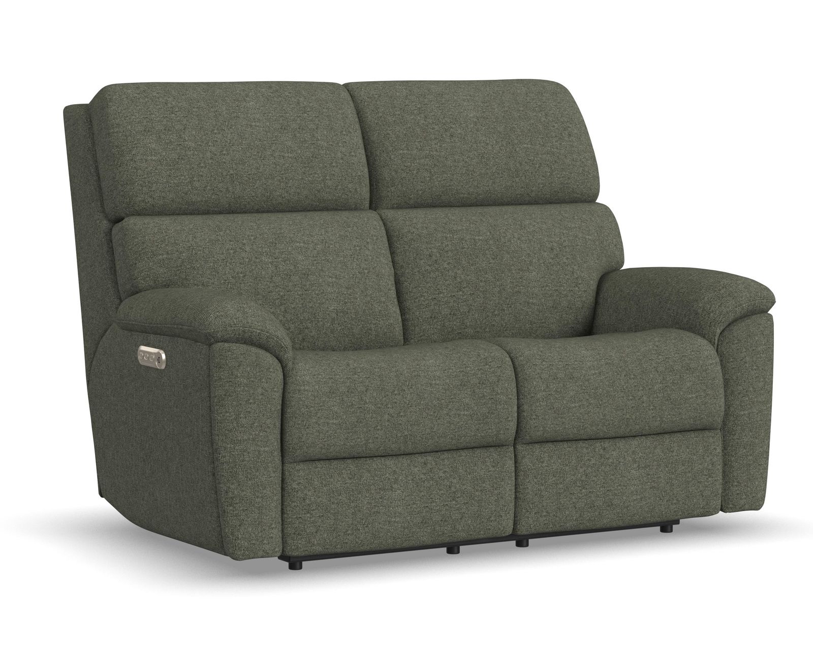 Porter 2865 Triple Power 74" Reclining Console Loveseat (+90 fabrics) - Porter Fabric Power Reclining Loveseat with Power Headrest, & Lumbar