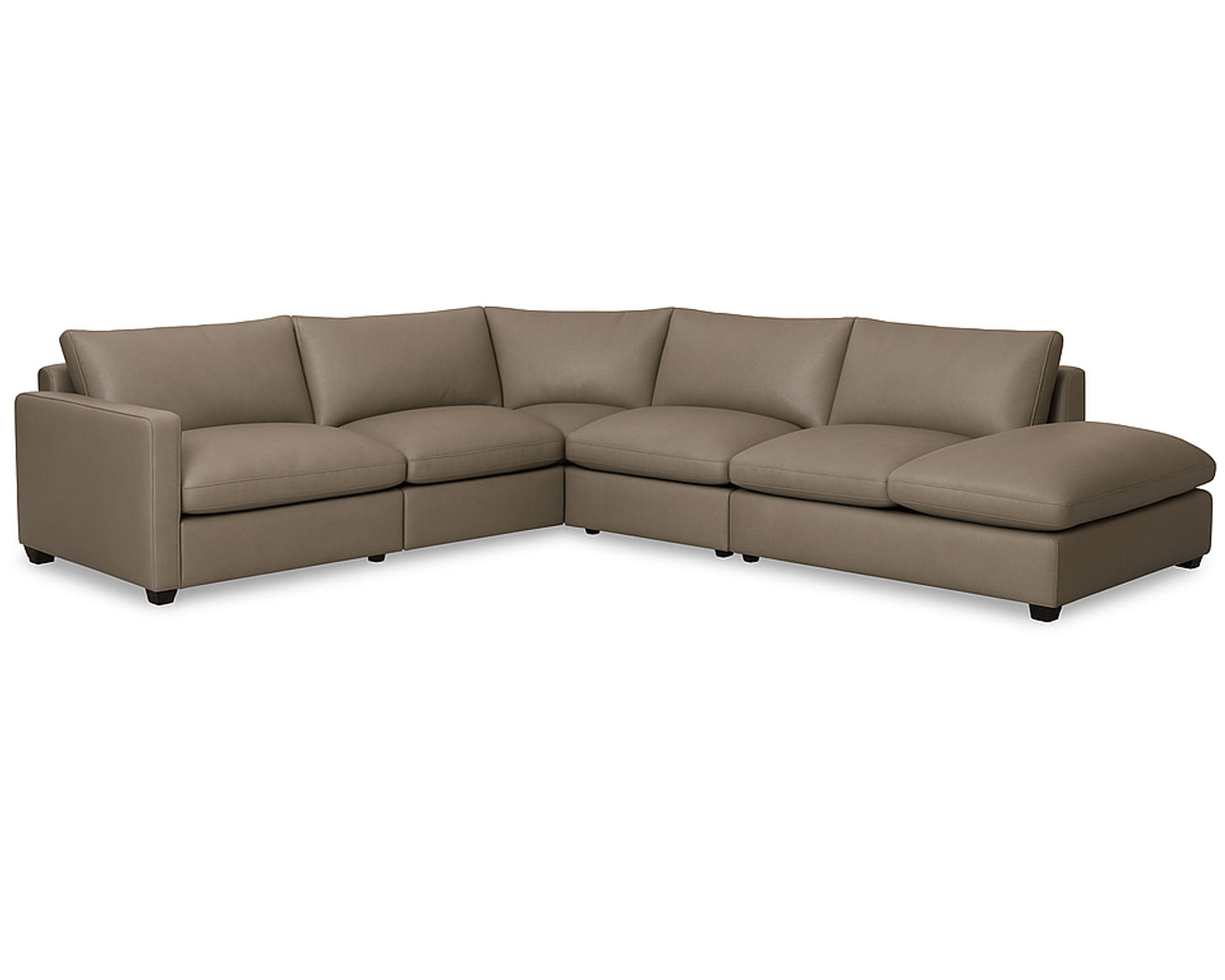 Laguna 77752 Stationary Sectional (+100 leathers) - Layout P: Five Piece Sectional 108" x 129"