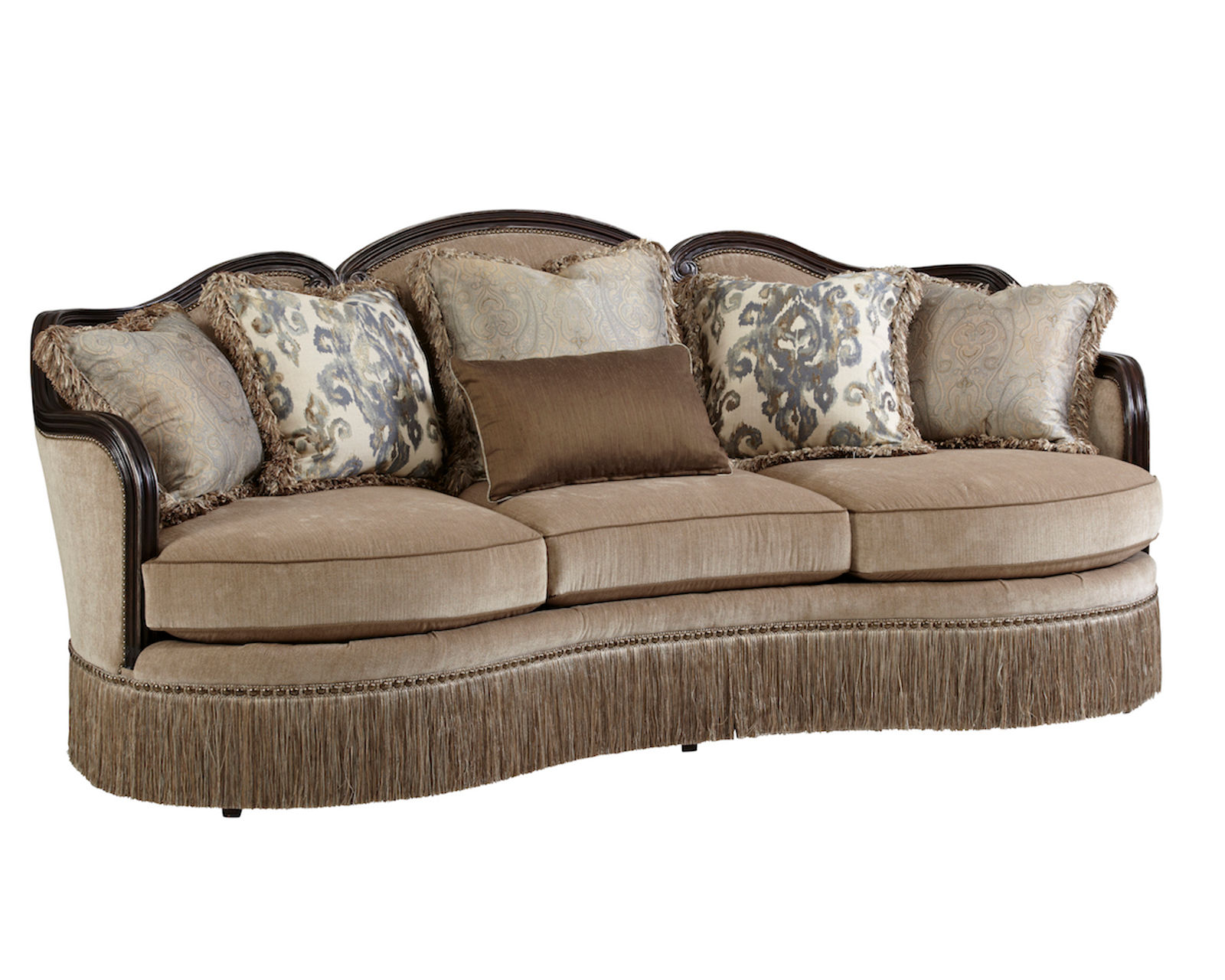 Giovanna 95" Azure Sofa