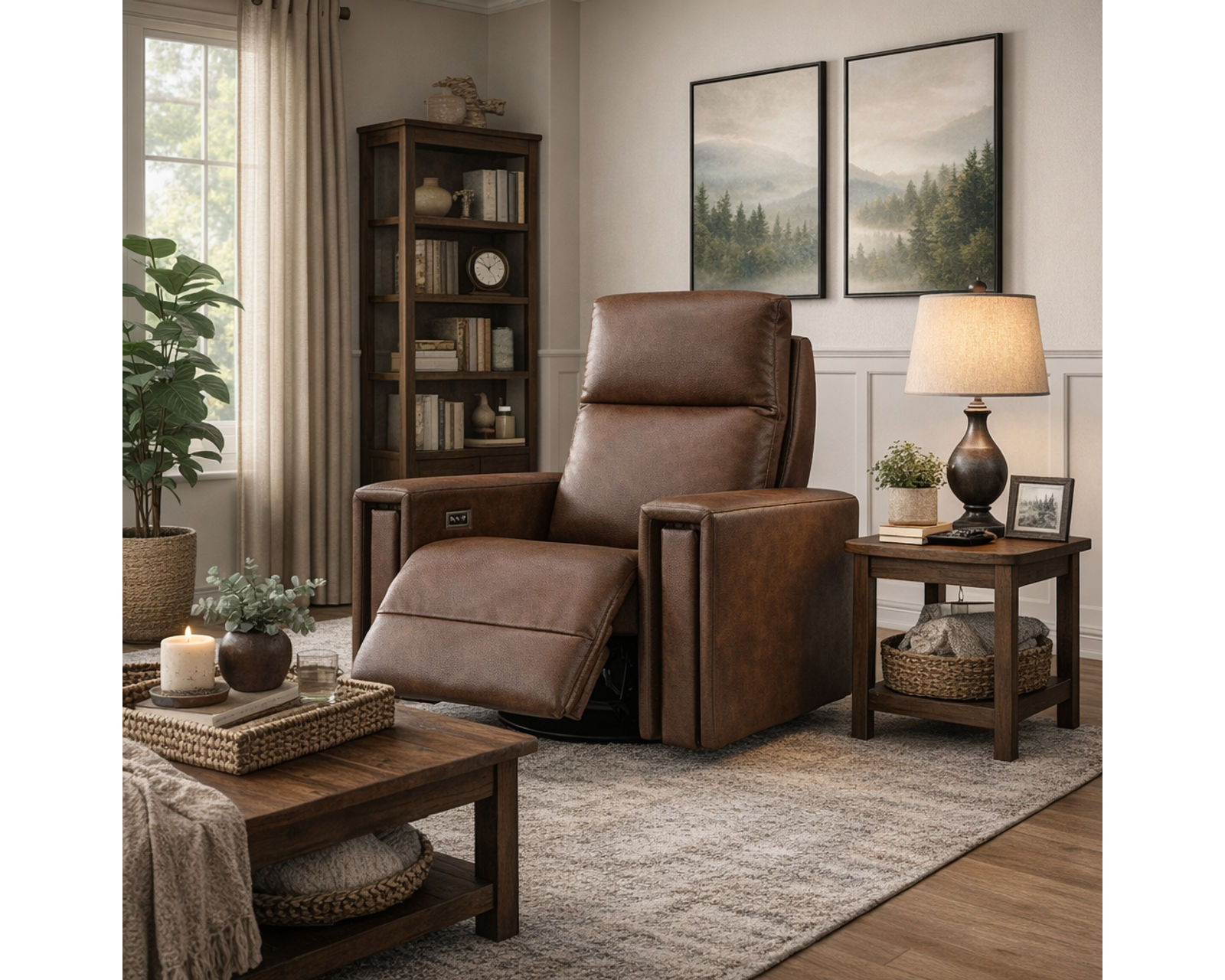 Evelyn Reclining Sofa — Available in Standard & Wide Cushions, 140+ Leather Options, and 82", 84", or 114" Widths - Endless Custom Options. One Perfect Fit.