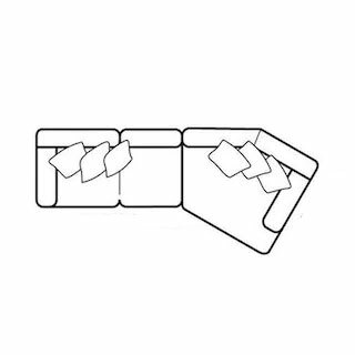 Layout D:  Two Piece Sectional 141" Wide