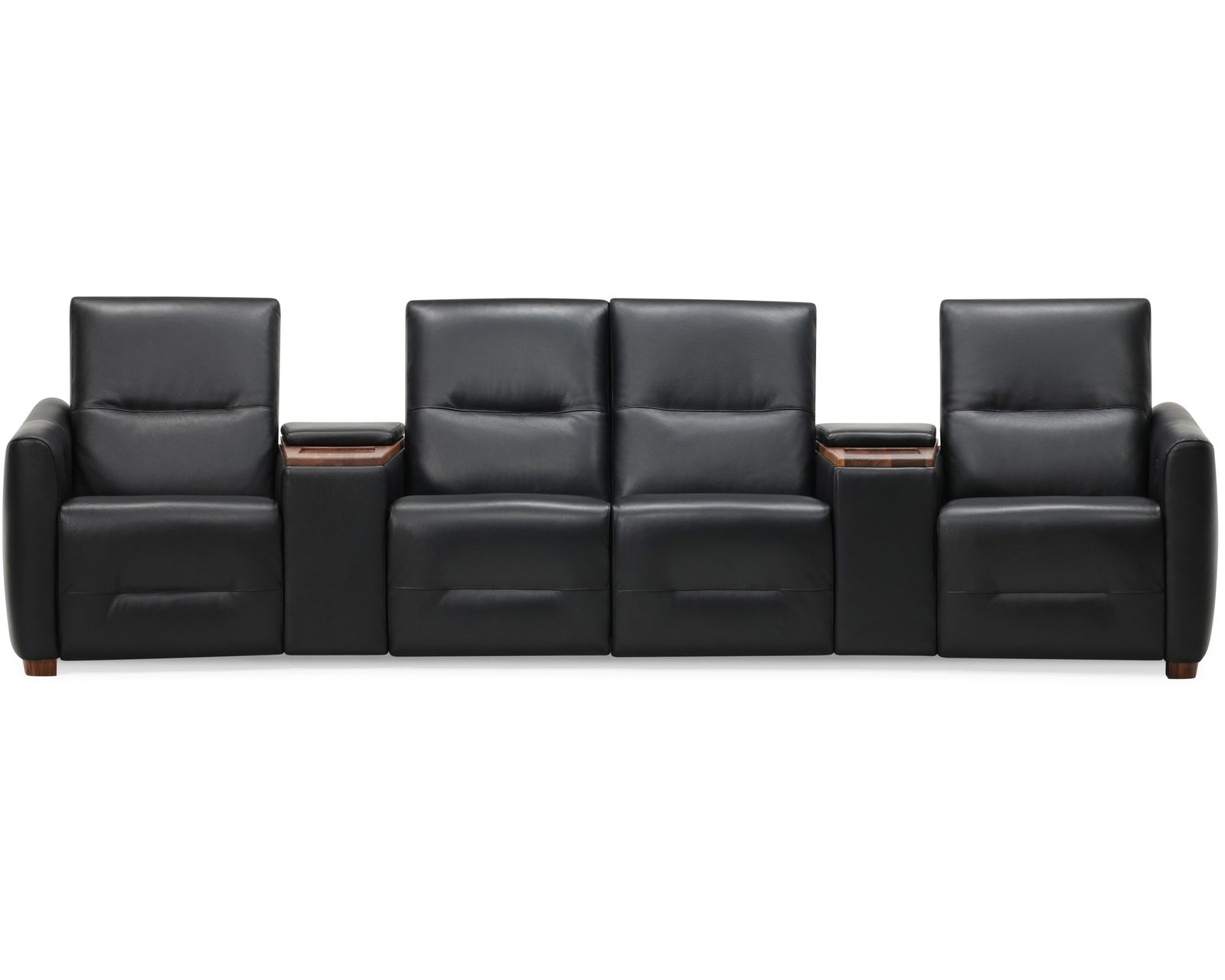 Sanibel 40111 Triple Reclining Sectional (+50 fabrics) - Layout H: Six Piece Home Theater Reclining Sectional (4 recliners) 140" wide