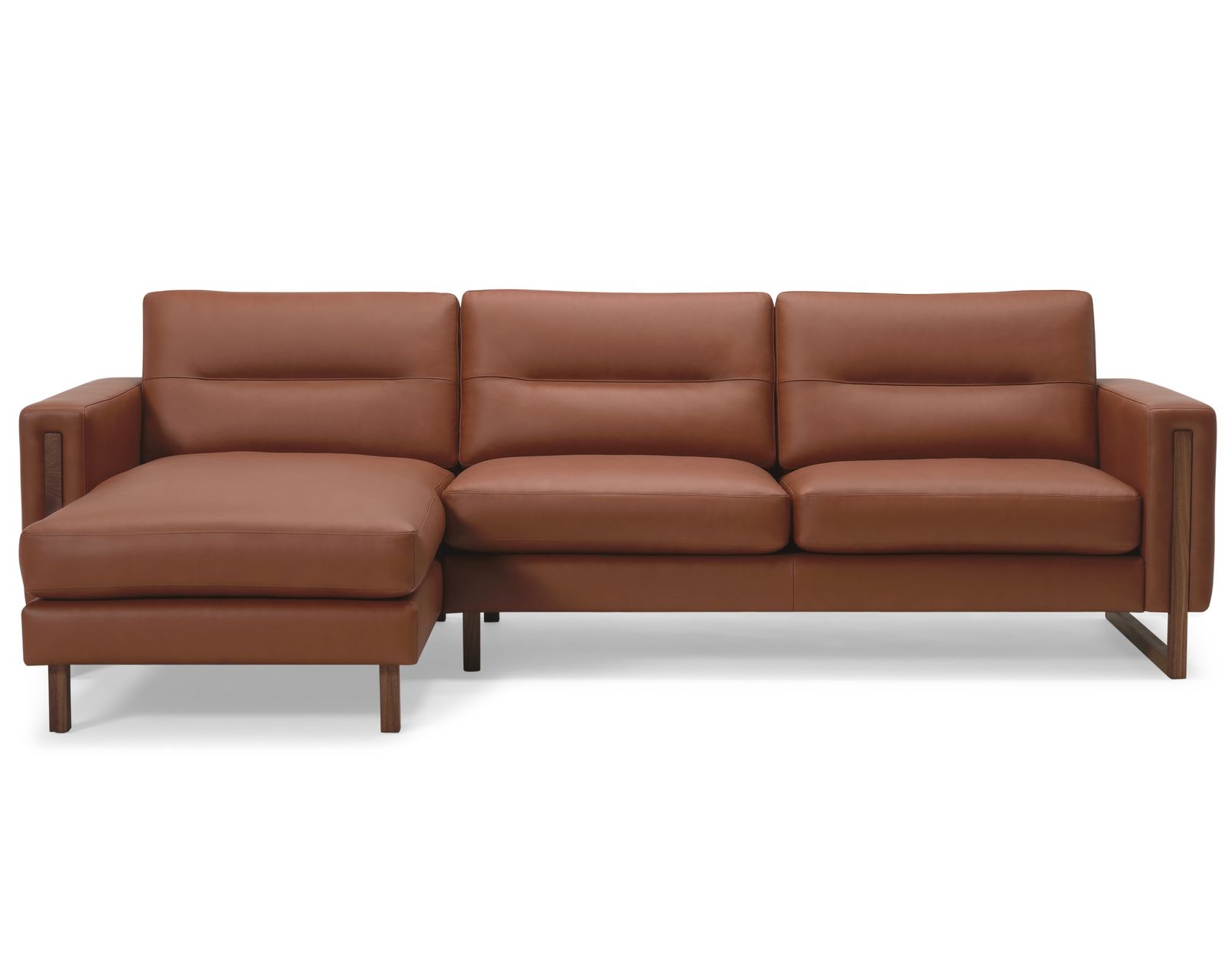 Brookes 77696 Chaise Sectional (+100 leathers) - Layout A: Two Piece Chaise Sectional 61" x 106"