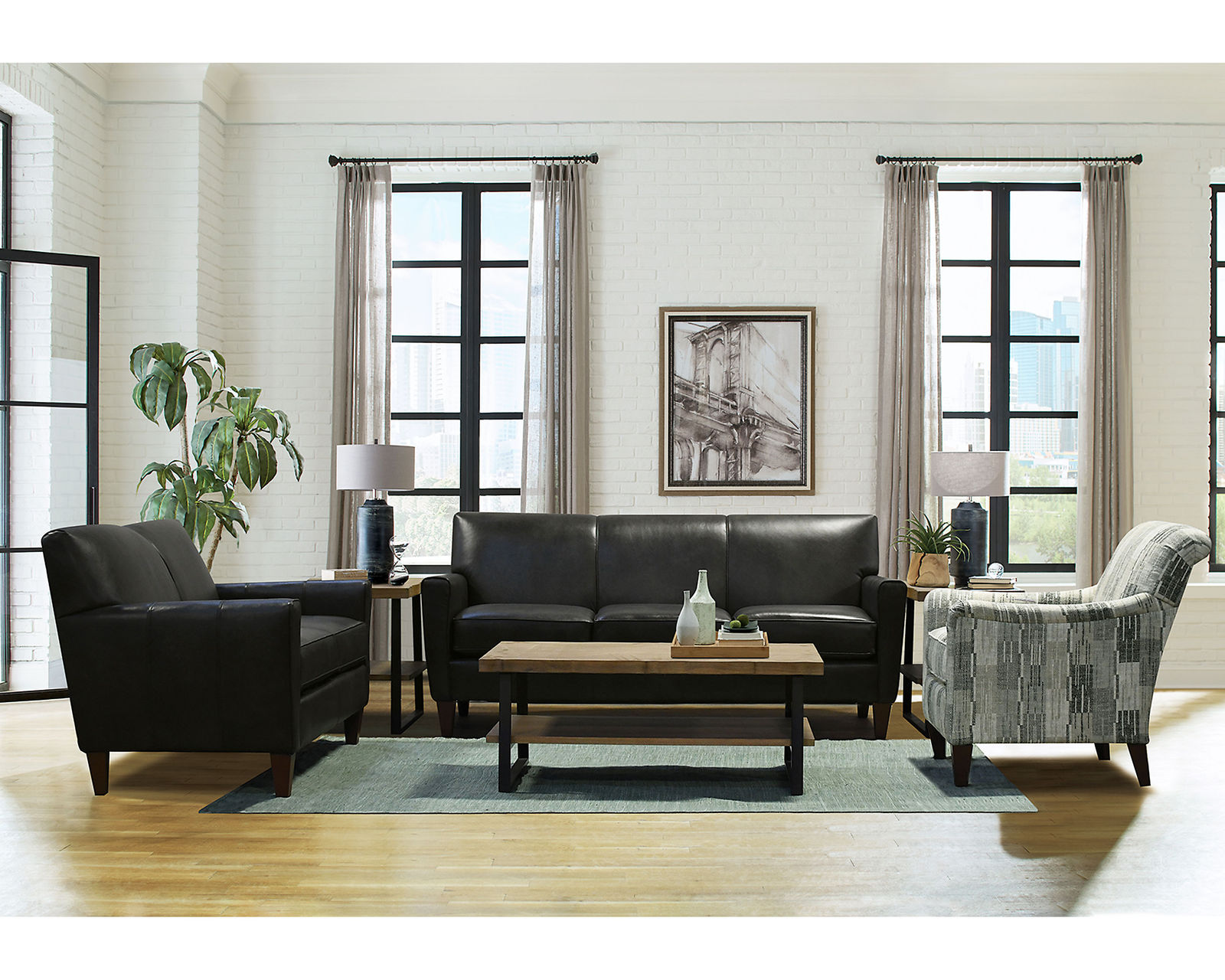 Collegedale Leather Chair (29 Top-Grain Leather Choices)