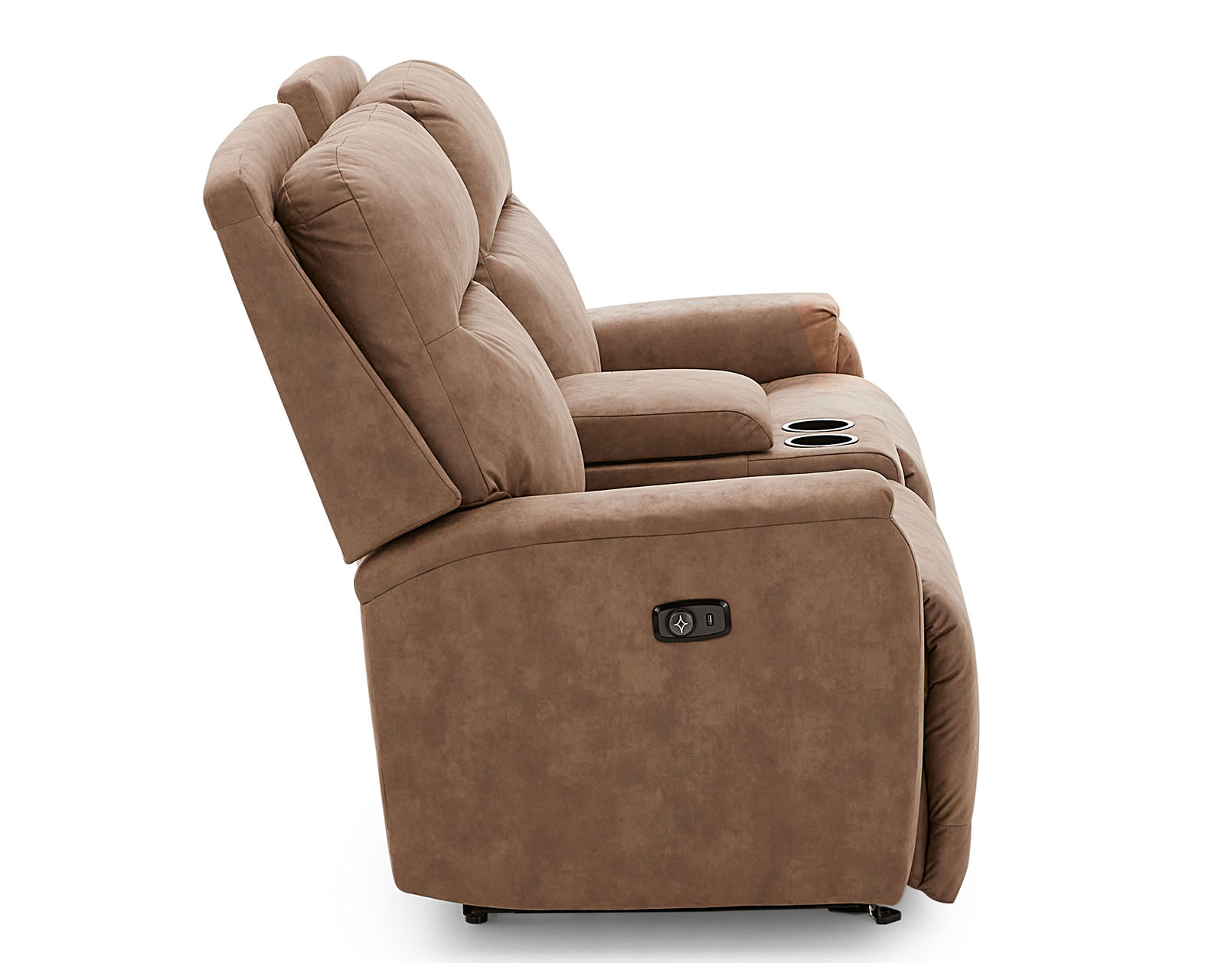 Derek Double Reclining Console Loveseat (+100 fabrics) - Derek Double Reclining Console Loveseat (Rocking Reclining Console Loveseat Available)