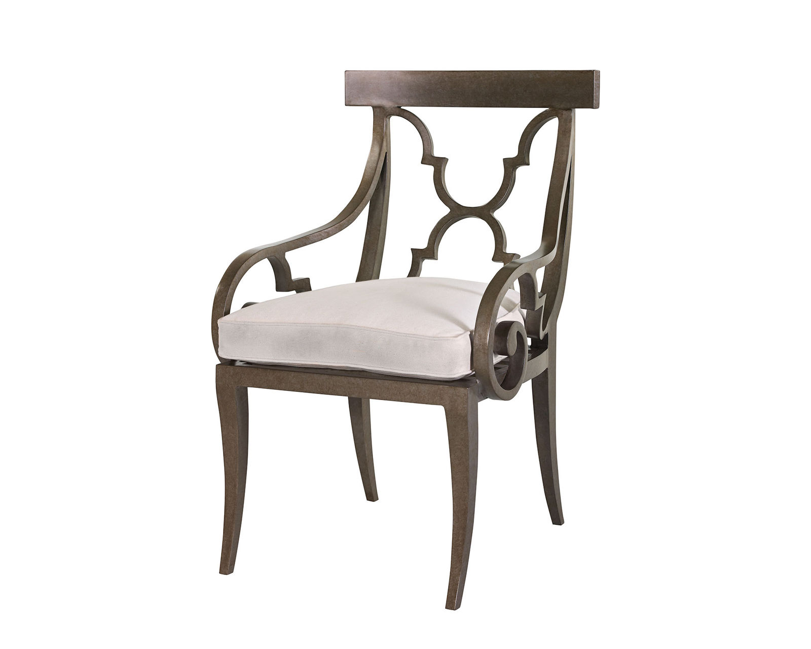 Hemingway 5 Piece Round Dining Set (Table & 4 Chairs) - Hemingway Florentine Dining Arm Chair