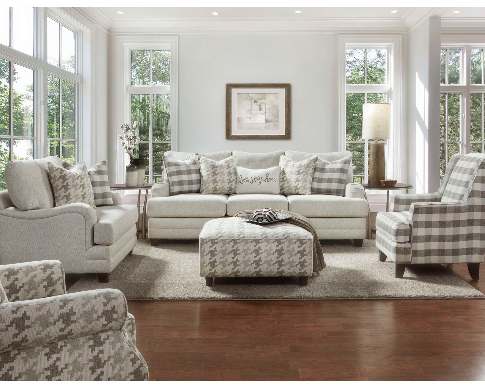 Basic Wool 94" Sofa (Includes pillows) performance fabric  - Entire room available