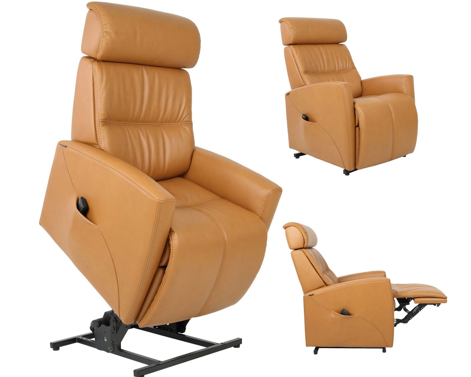 Milan 3 Motor Lift Reclining Chair (+40 leathers) - Milan Lift Power Headrest Power Recliner (+40 leathers)