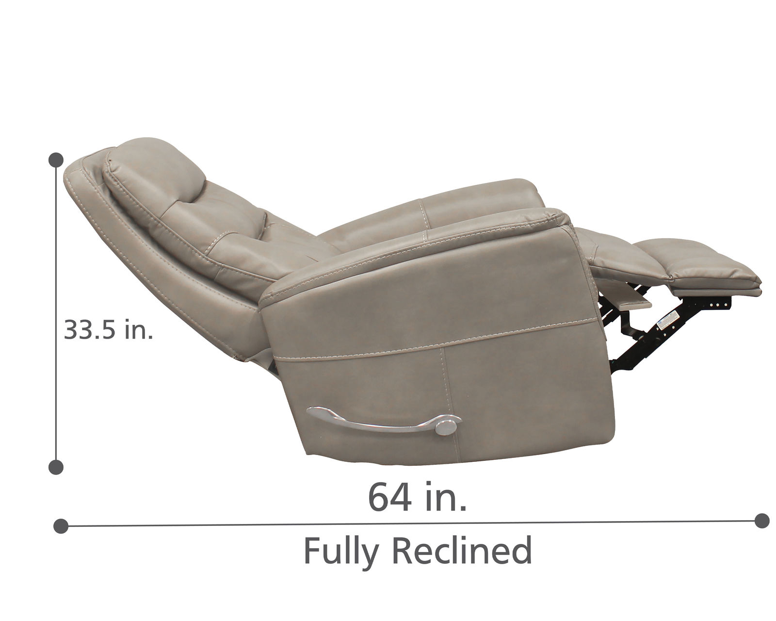 Gemini Cordless Power Swivel Glider Recliner Linen (In stock - Fast shipping) - Built In Battery Pack for Cordless Reclining