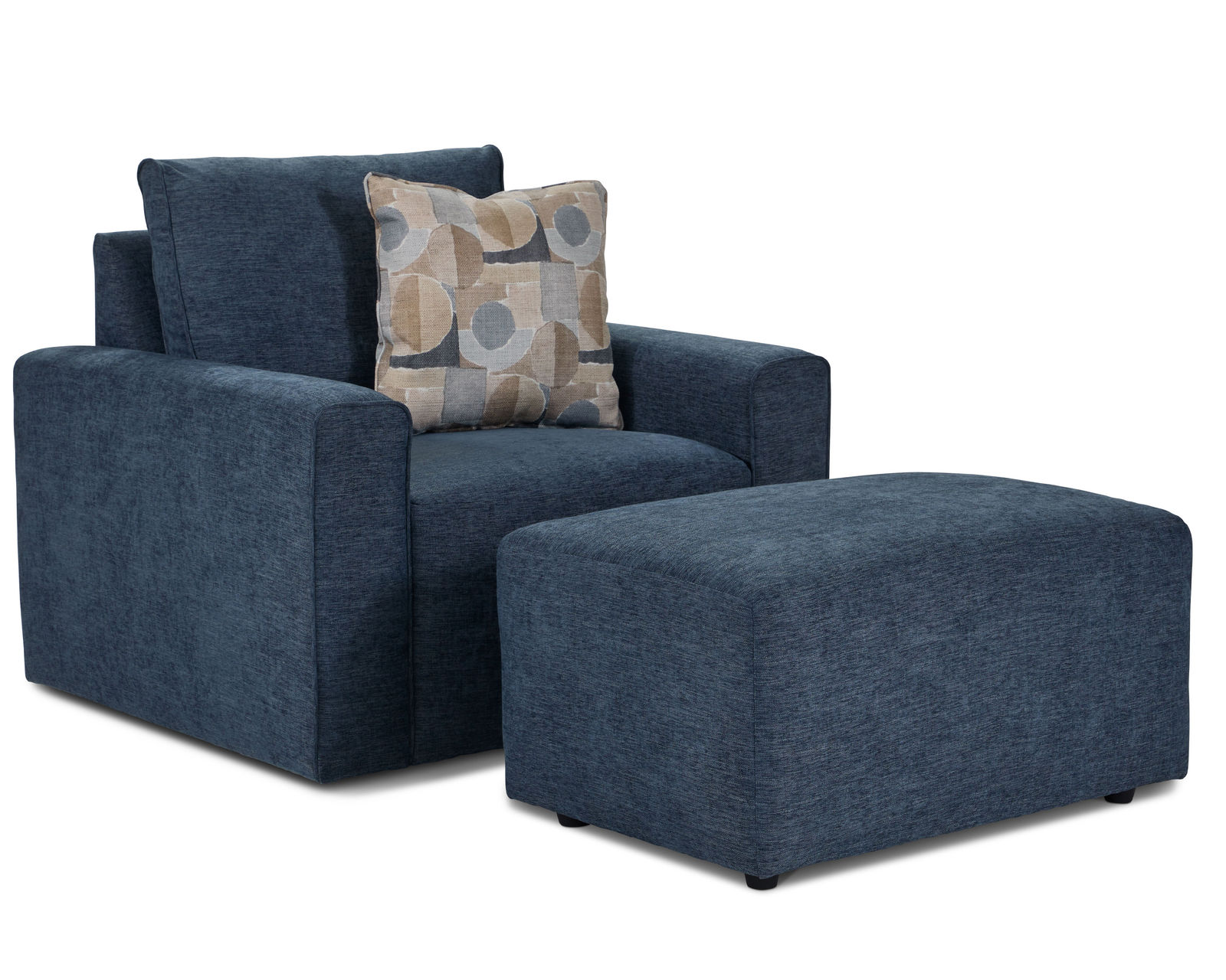 Dawson 94" Sofa (+100 colors) - Dawson Chair and Dawson 23" x 34" Ottoman