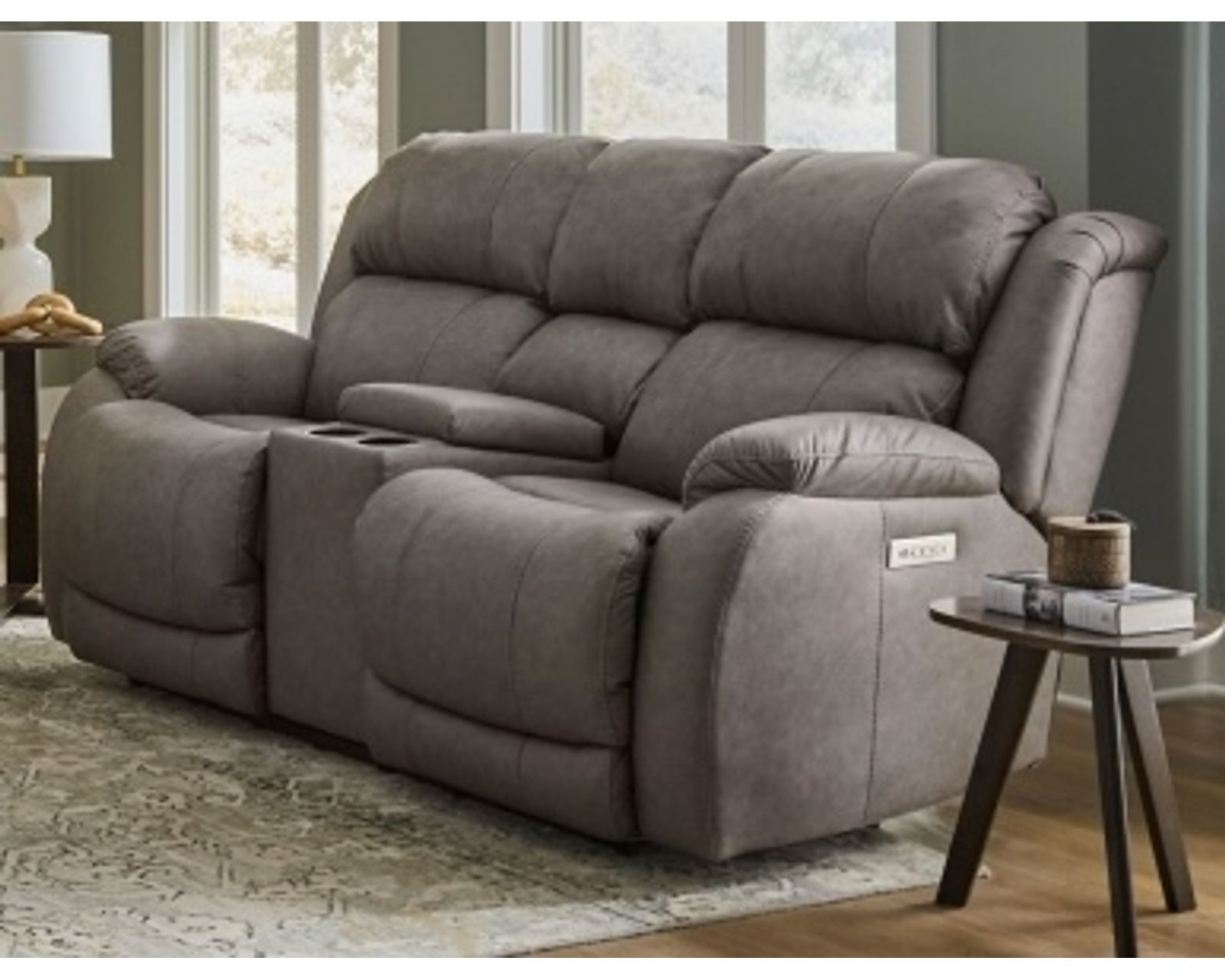 Charleston 89" Zero Gravity Triple Power Reclining Sofa (In stock) - Charleston Triple Power Zero Gravity Reclining Console Loveseat