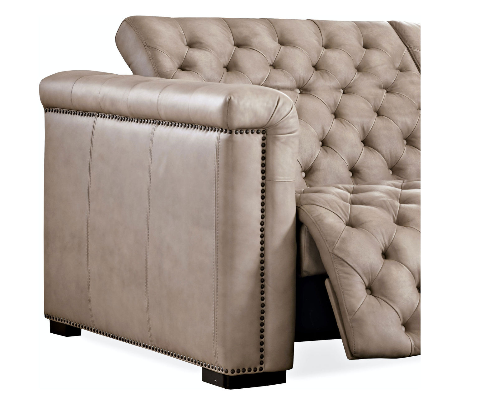 Savion 89" Leather Power Headrest Power Reclining Sofa in Brown - Savion Power Headrest Power Reclining Sofa in Brown