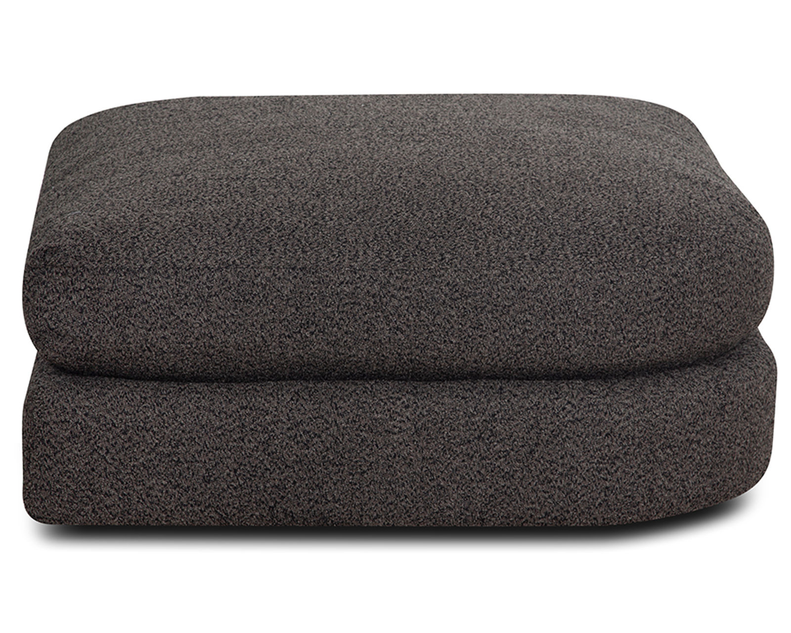 Laney 938 Modular Sectional (Modern Comfort with a Softer Point of View) - Laney Curved Bump Up Ottoman