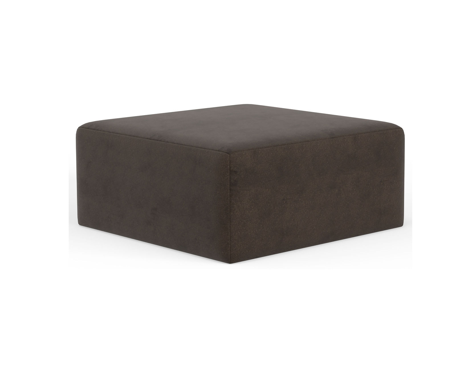 Eagan Stationary 95" Sofa (+3 colors) includes pillows - Eagan Square Cocktail Ottoman in Chocolate