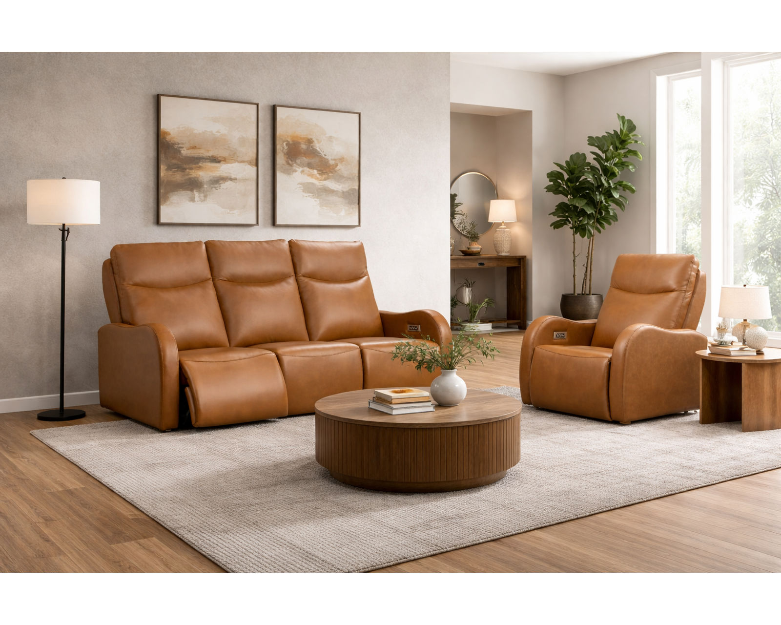 Laurence 83" Power Headrest Power Reclining Sofa (+140 leathers) - Experience the Difference Precision Makes