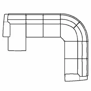 Layout I: Six Piece Sectional 150" x 116"