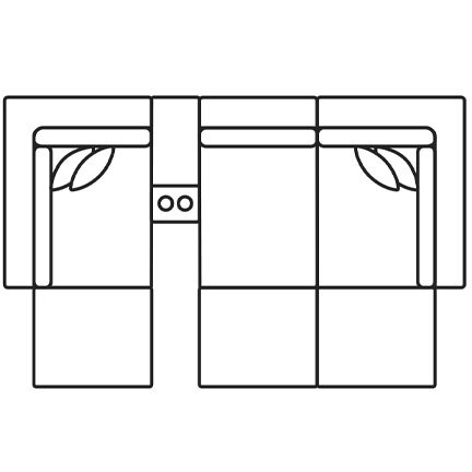 Layout D: Seven Piece Sectional 88.5" x 145"