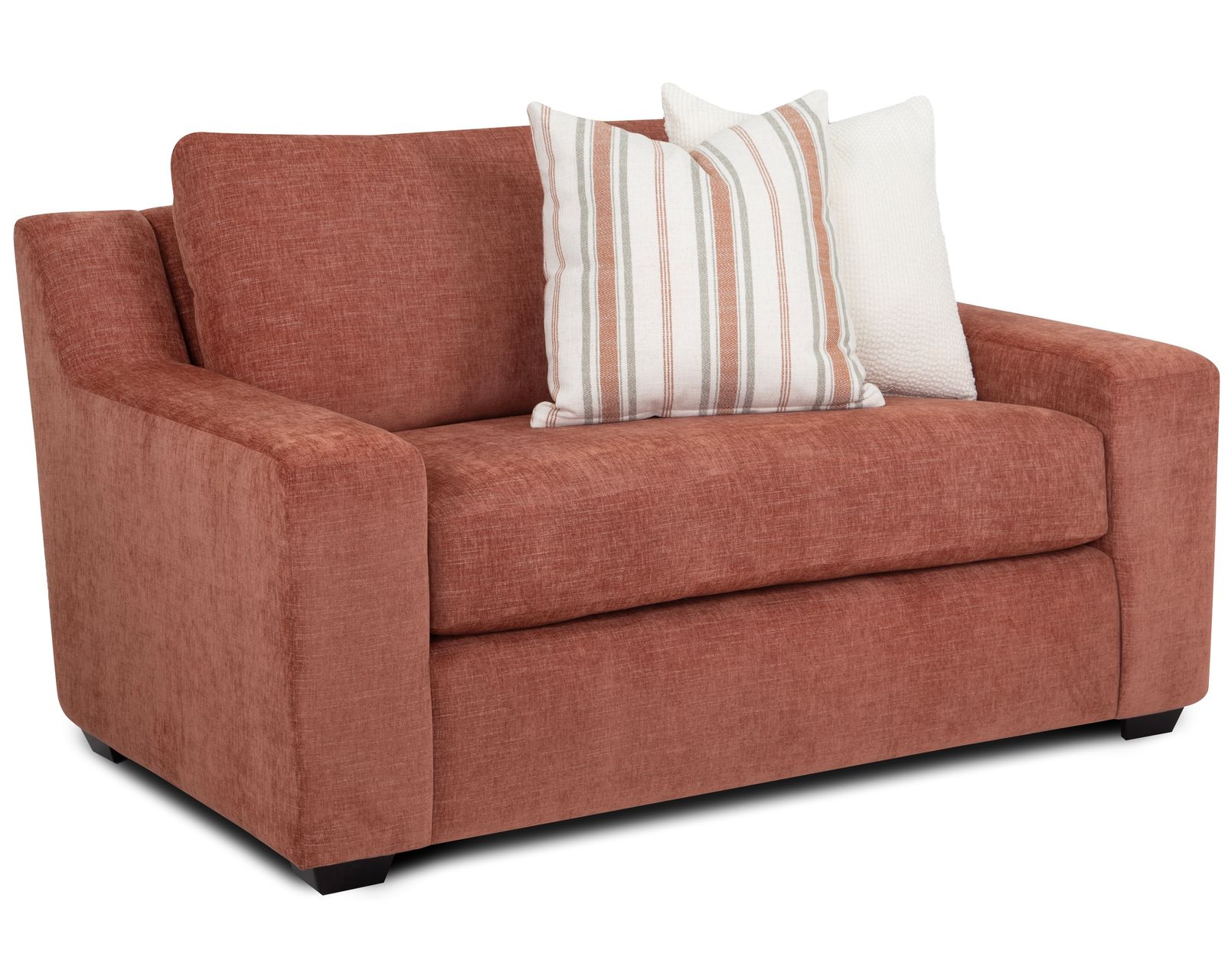 Dahlia 814 Three Piece Sectional (Modern Versatility. Deep Comfort) - Dahlia 60" Snuggler Loveseat