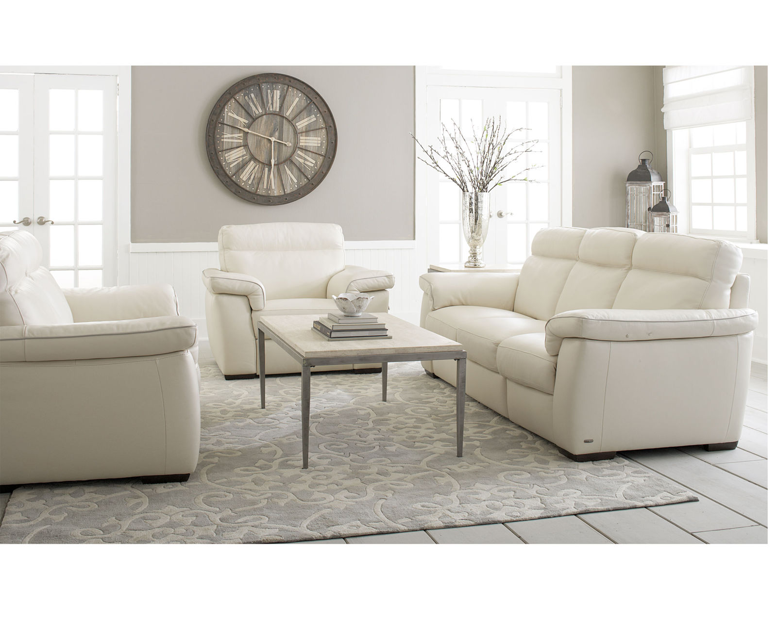 Brivido B757 Sofa (+50 leathers) 82" or 92" - Available as a three cushion 92" sofa or two cushion 82" sofa