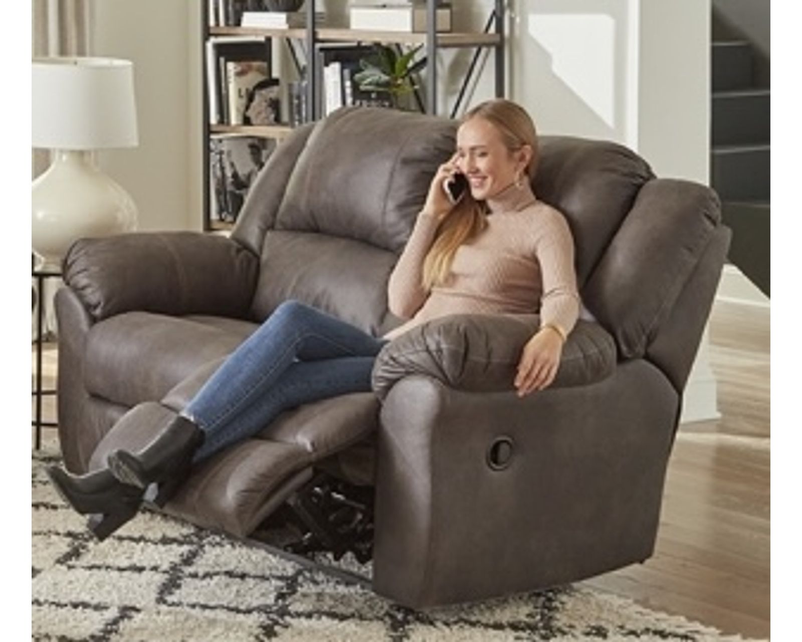 Ranger 91" Double Reclining Sofa (In stock) - Ranger Reclining Loveseat