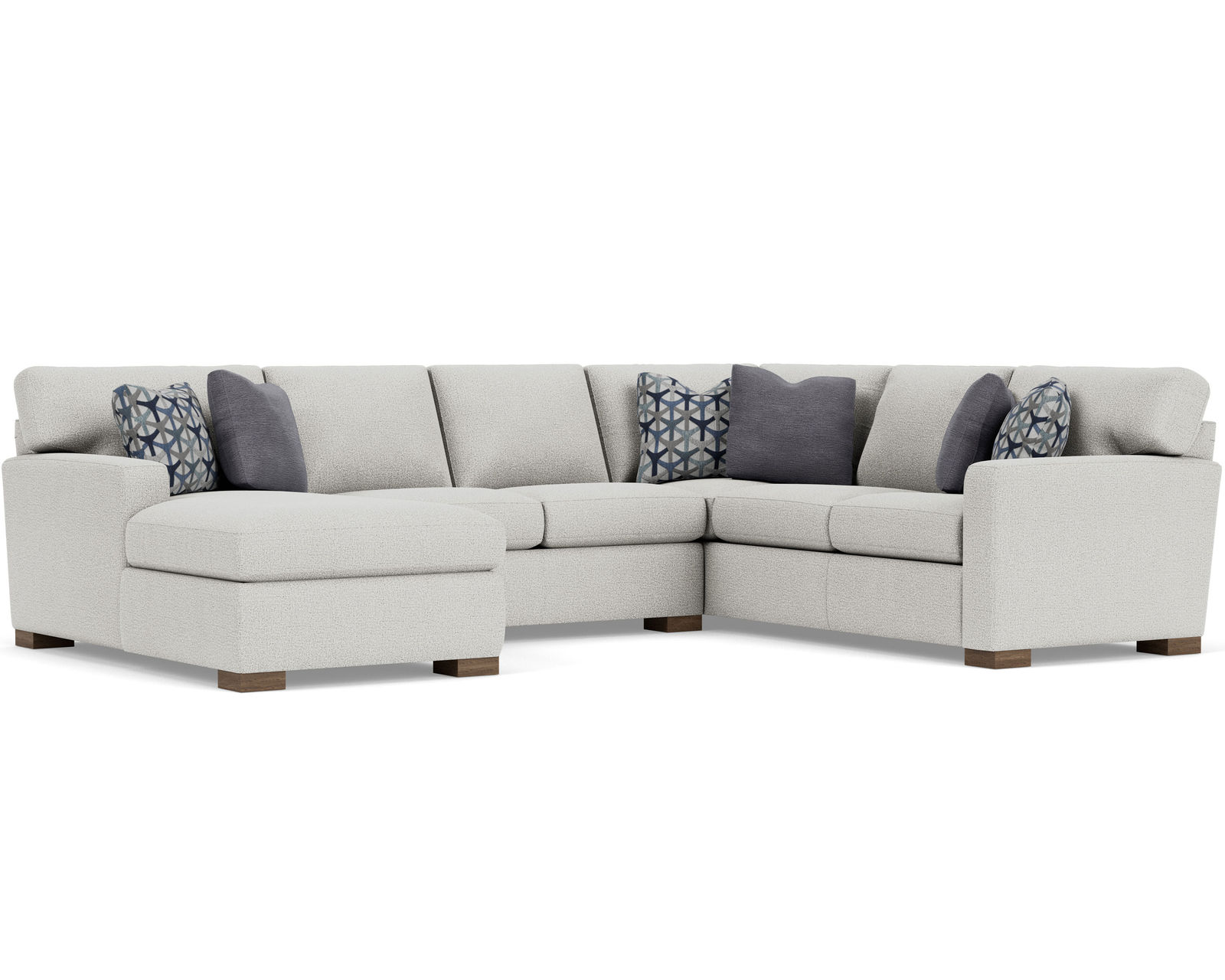Bryant 7399 Sectional (+100 fabrics) - Sectional Layout F:  Commercial quality furniture grade plywood frames
