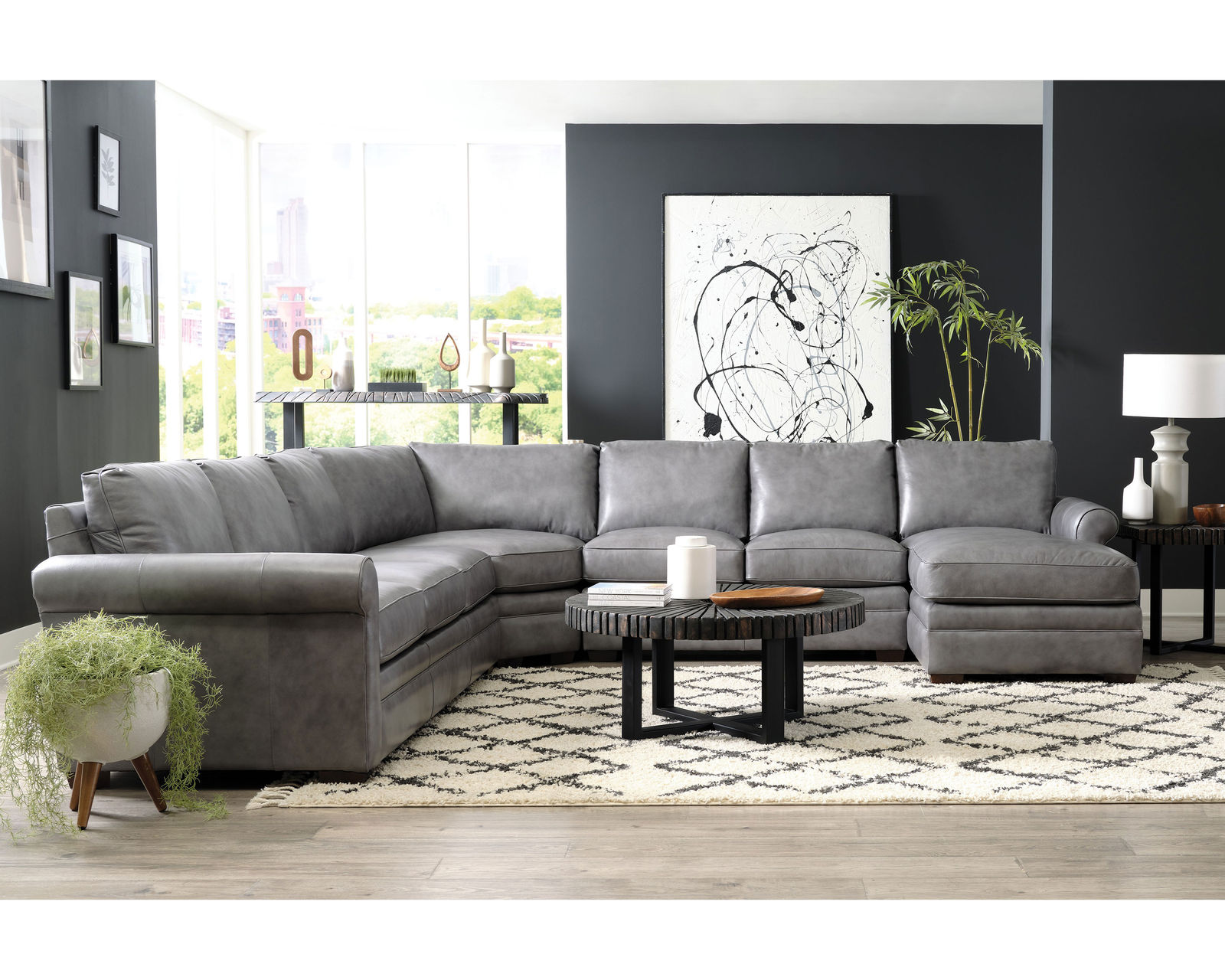 L9 Leather Sectional (+40 colors) Make it Yours
