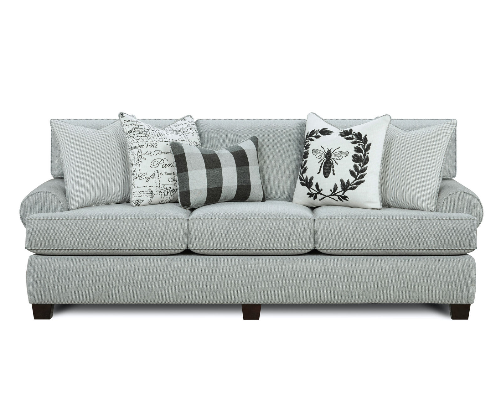 Dizzy Iron 88" Sofa (includes pillows)