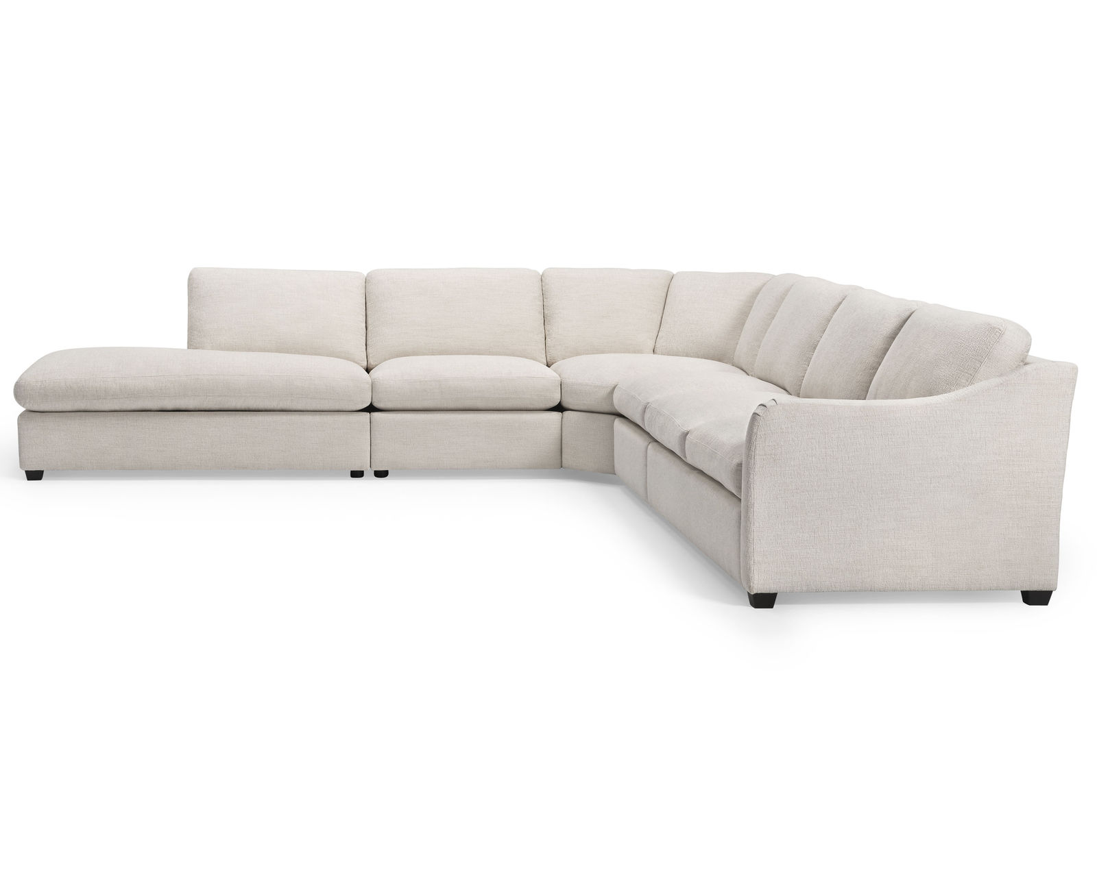 Madison 77658 Modern English Sectional (+60 fabrics) - Layout O: Four Piece Sectional 108" x 151"