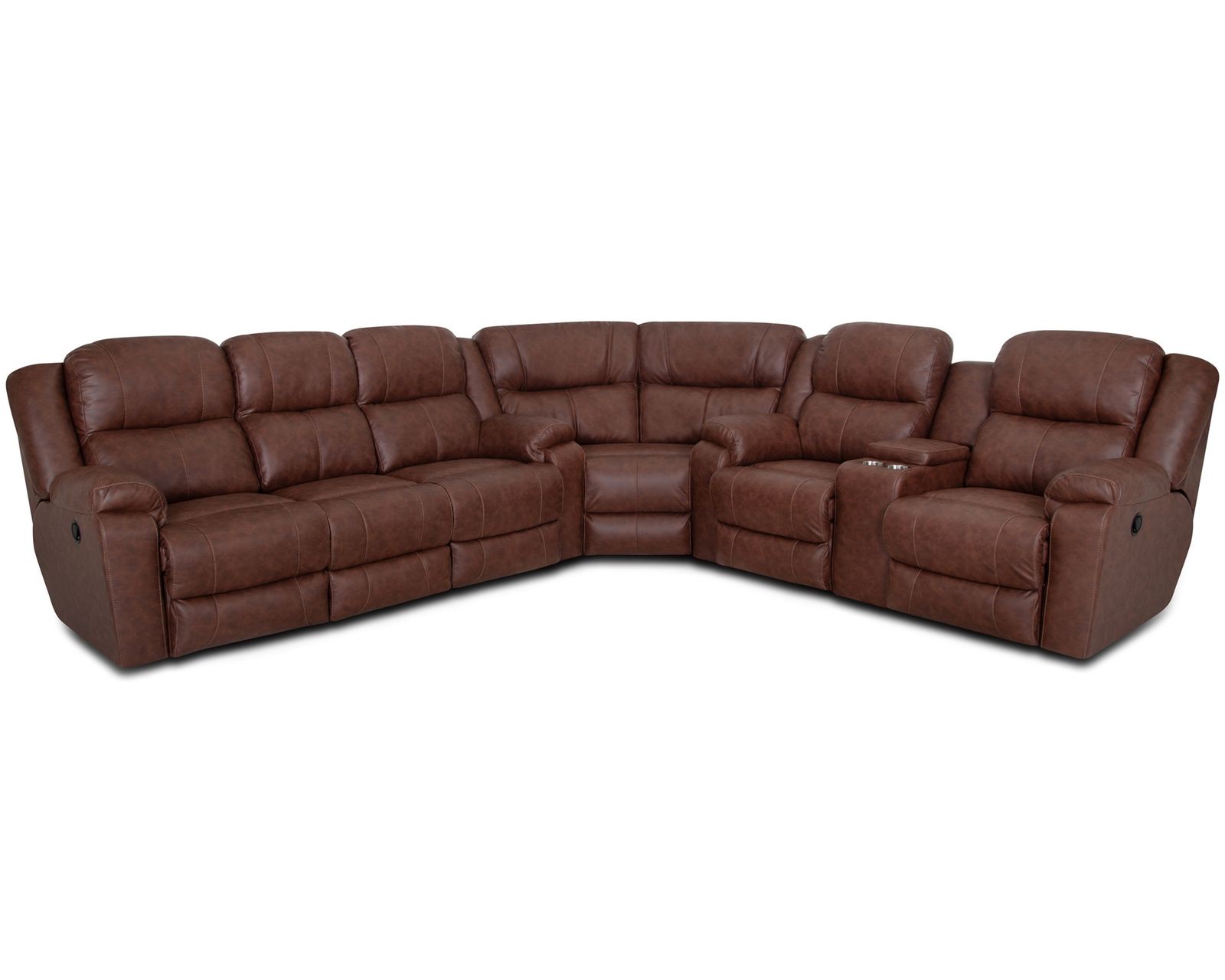 Canyon 306 Three-Piece Reclining Sectional (Big Comfort. Smart Features. Made for the Whole Family) - Layout C: Three Piece Sectional 150" x 139"