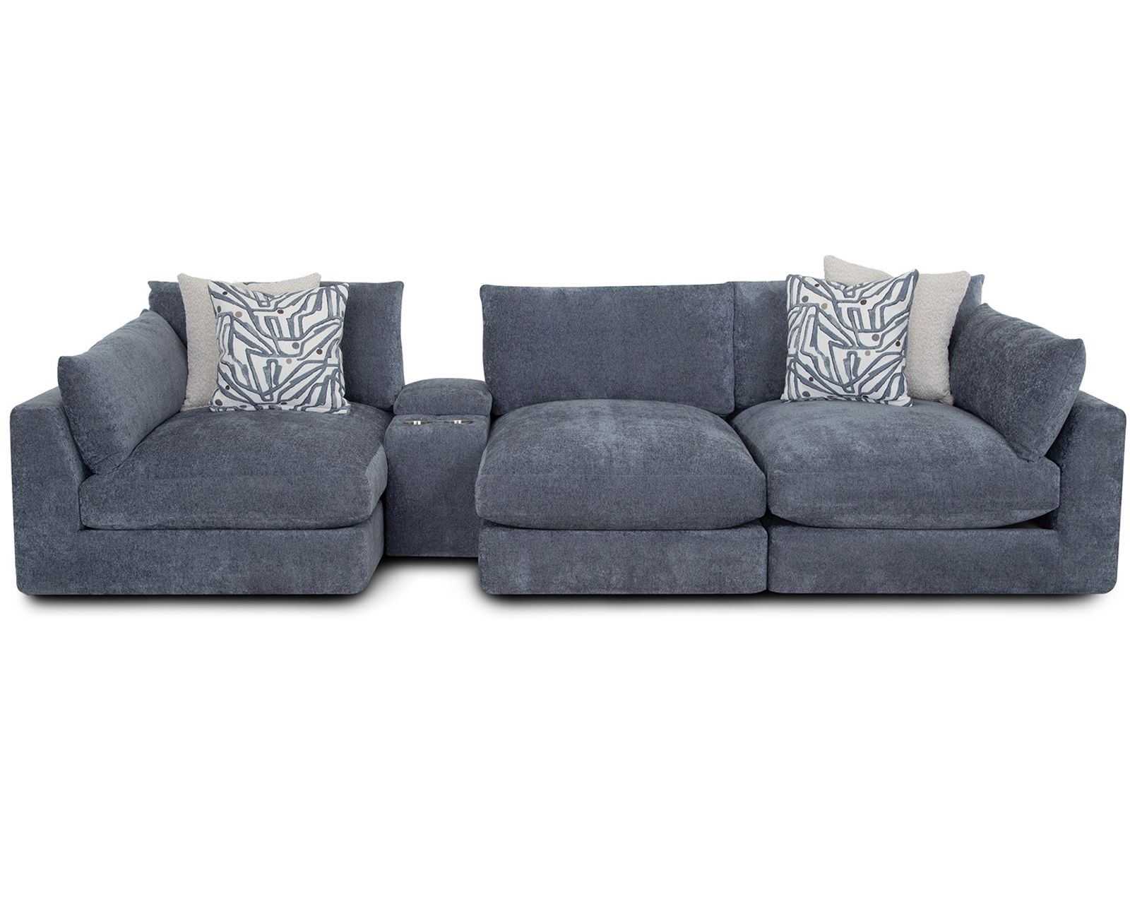 Julian 965 EXTRA-Deep Home Theater Sectional (Dreamscape Comfort. Your Ultimate Home Theater) - Layout D: Four Piece Sectional 58.5" x 145"