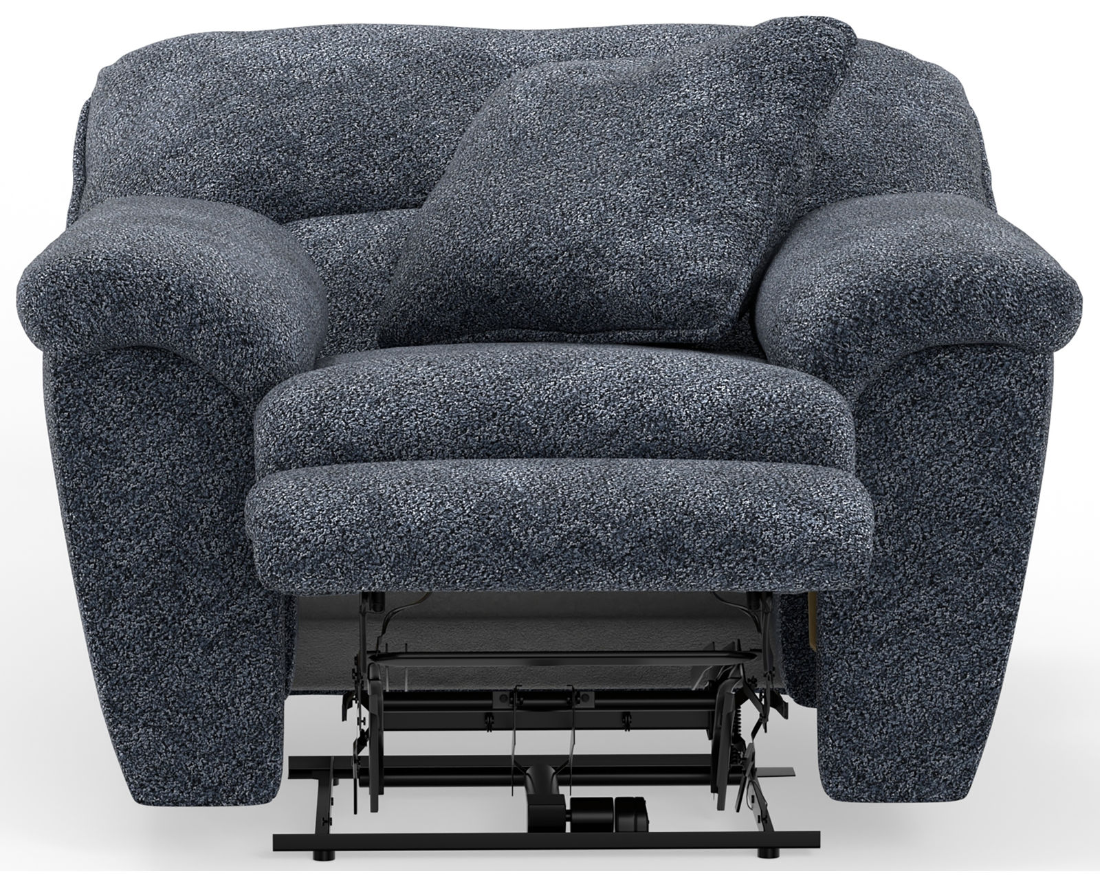 Paxon Deep Seat Power Headrest Power Lay-Flat Big Man's Recliner (RATED 400 LBS.)  - Features a lay-flay reclining mechanism (like a bed)