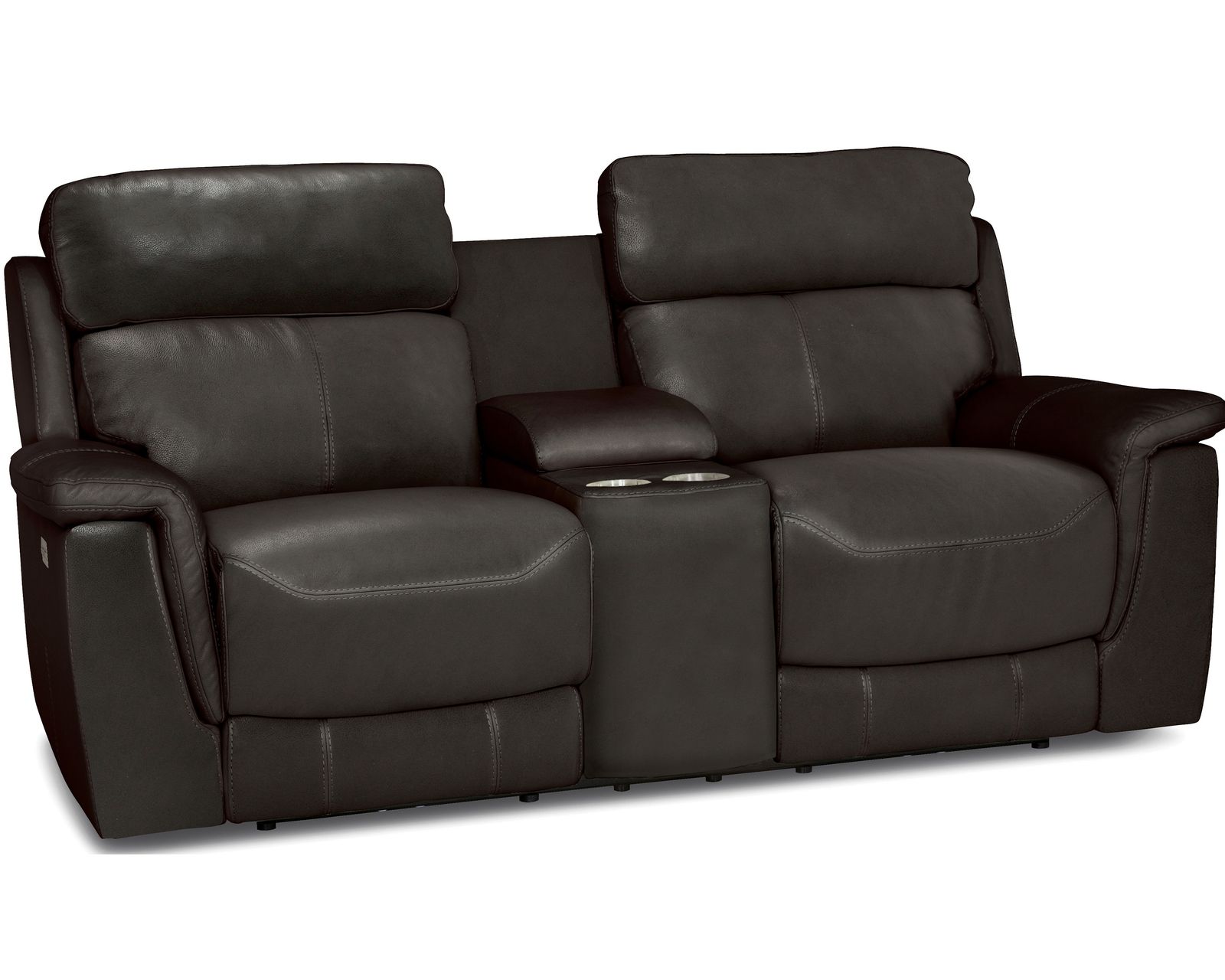 Henry 41051 Power Headrest Power Reclining Sofa (91") +100 leathers - Henry 80" Reclining Loveseat with Center Console